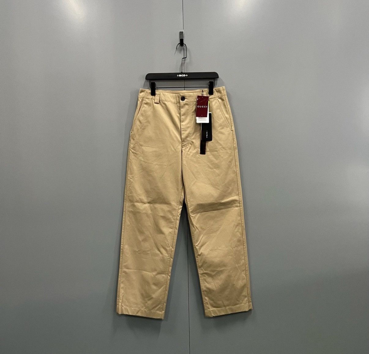 Gucci Gucci Khaki Straight-Leg Trousers J41 Size US 30 / EU 46 - 1 Thumbnail