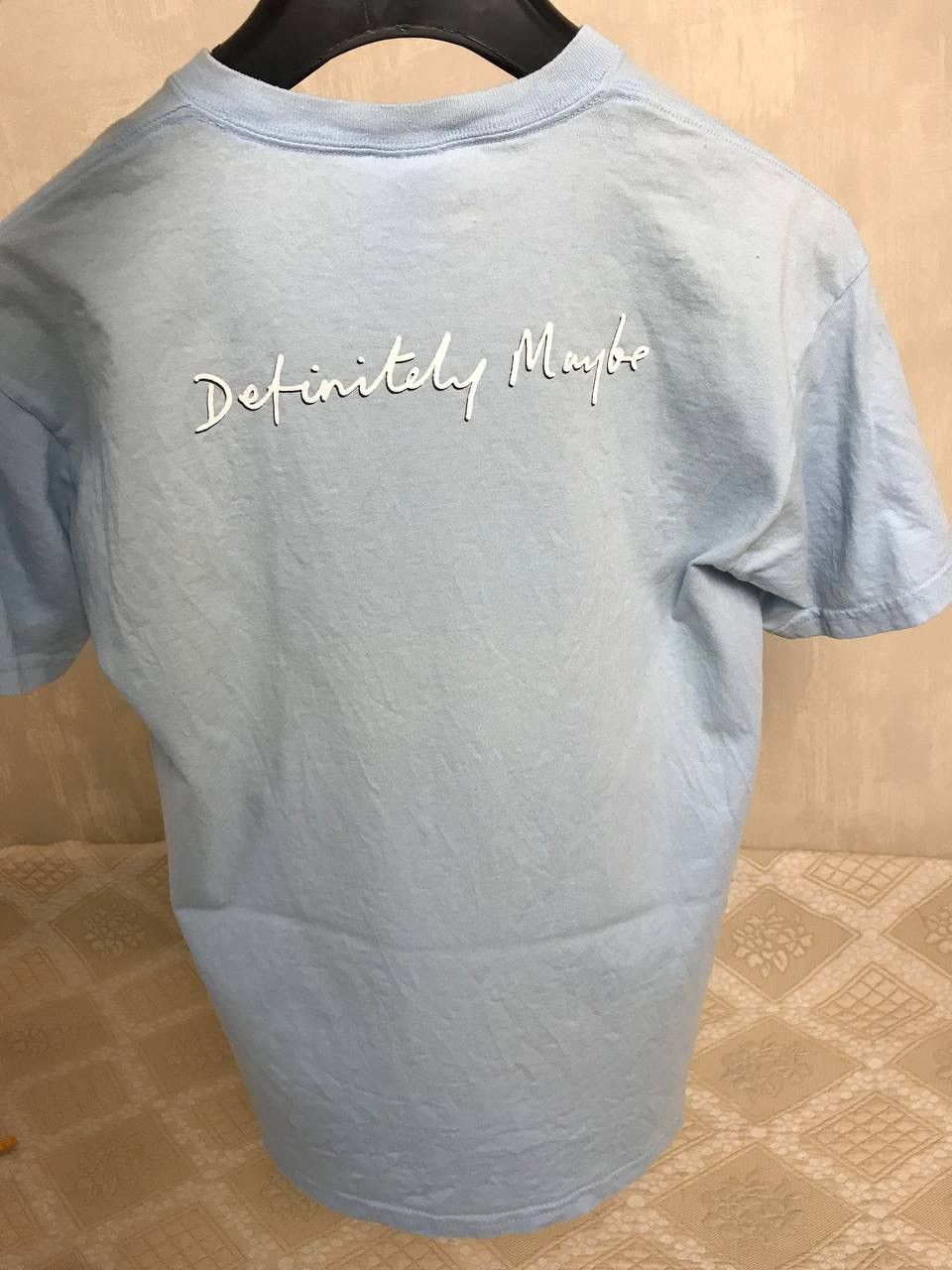 Band Tees 🔥 Vintage 00s Oasis Box Logo Rock Band Blue T-Shirt Y2K Size US M / EU 48-50 / 2 - 10 Thumbnail