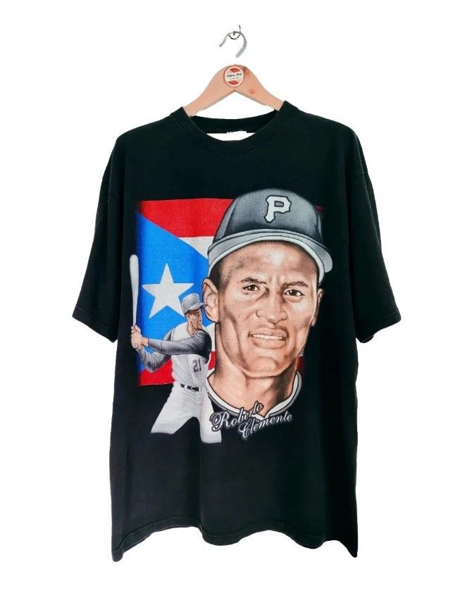 Rare Vintage Roberto Clemente 90's face off t-Shirt