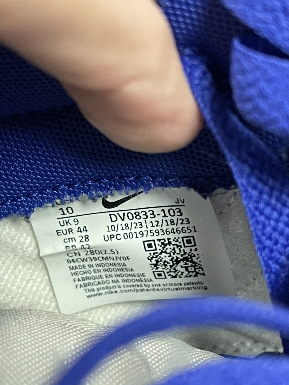 Nike Size 10 - Nike Dunk Low Concord Purple/Blue Size US 10 / EU 43 - 9 Thumbnail