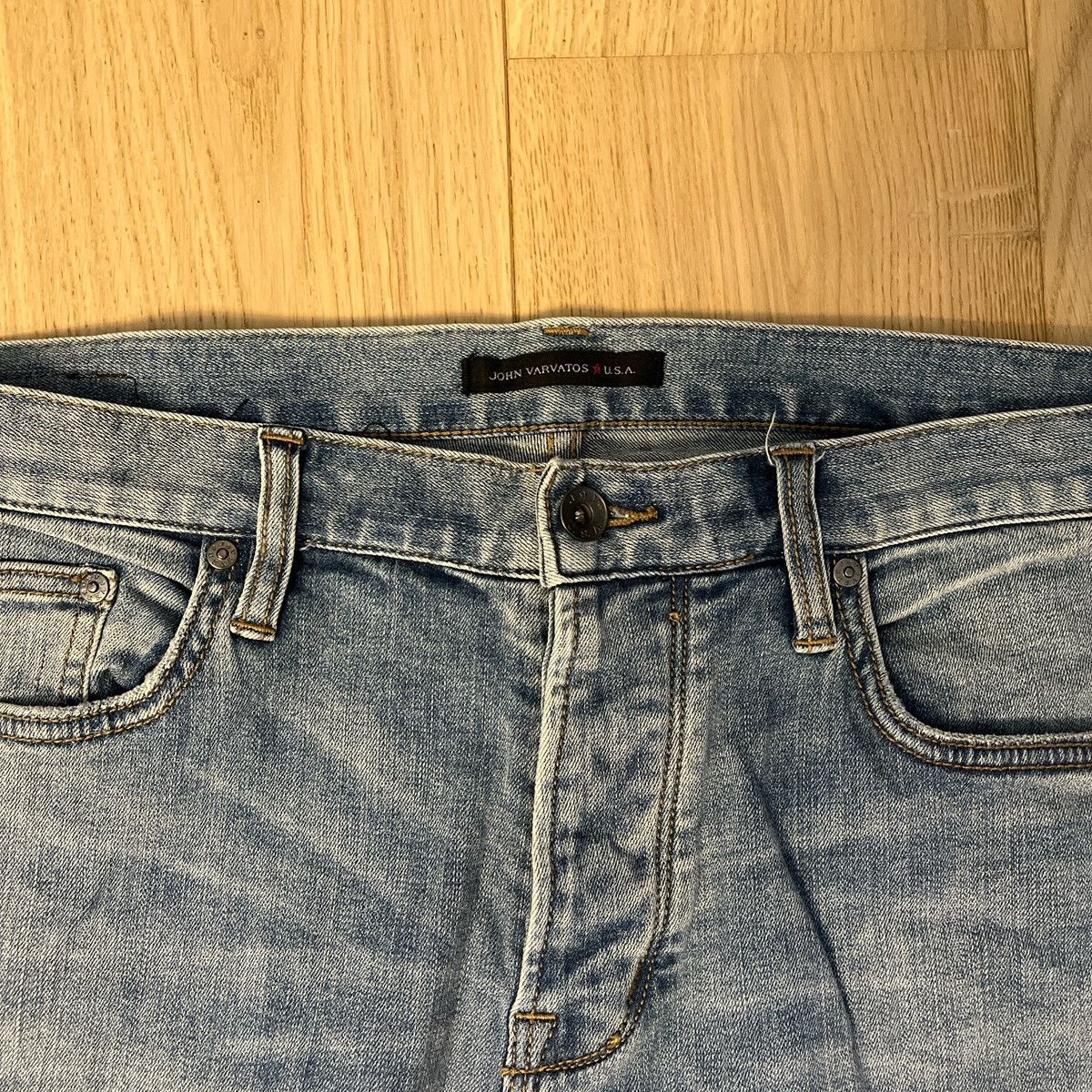 John Varvatos John Varvatos Acid Wash Denim Jeans Size US 34 / EU 50 - 4 Thumbnail