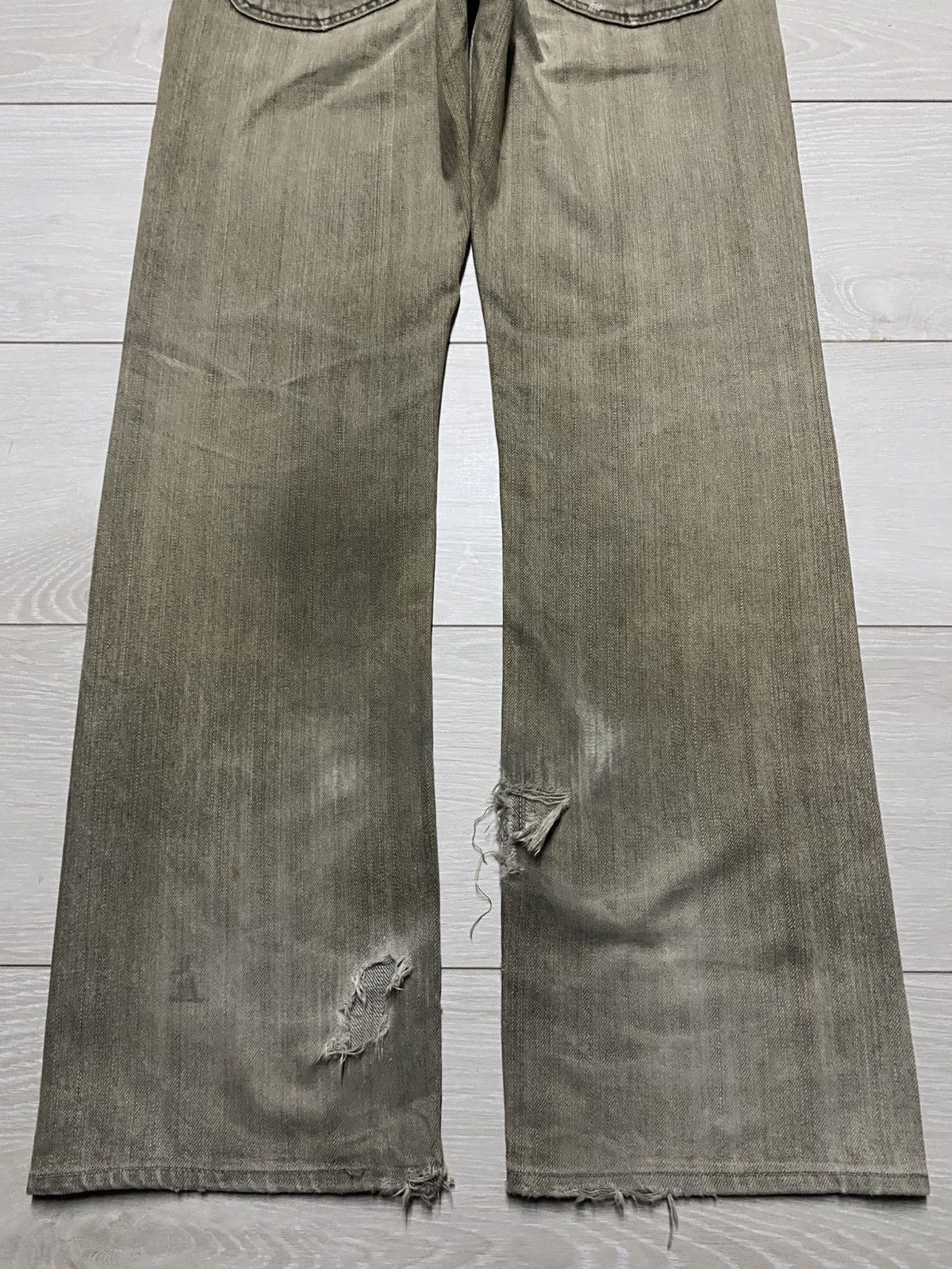 Dapper Dan × Gap Vintage Gap Denim Brown Faded Distressed Loose Jeans Size US 30 / EU 46 - 6 Thumbnail