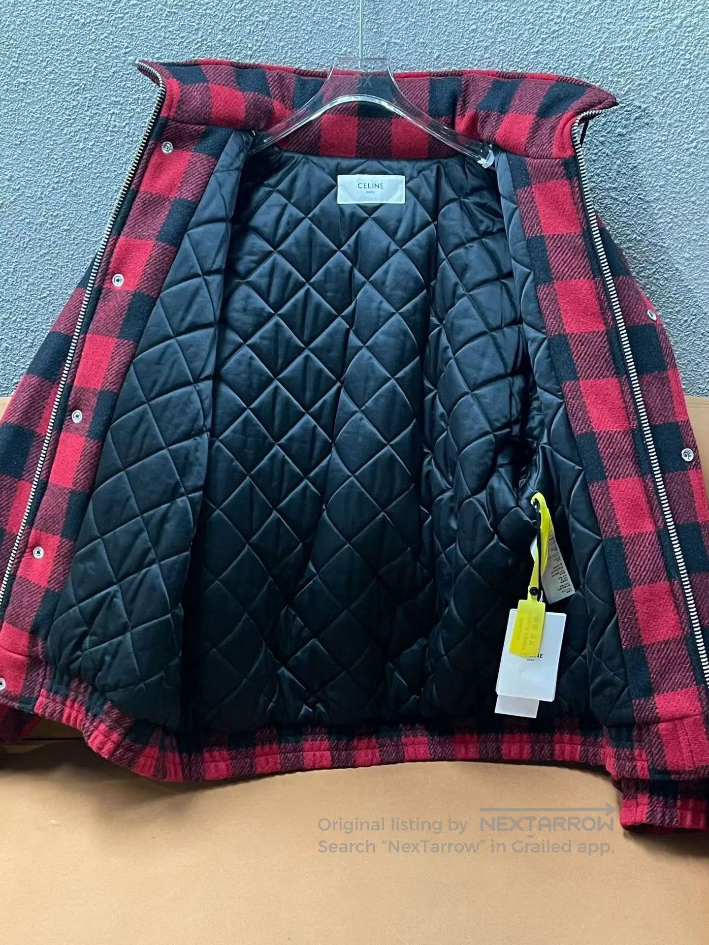 Celine Celine Men's Red Letter Print Zip Jacket. Size US M / EU 48-50 / 2 - 3 Thumbnail