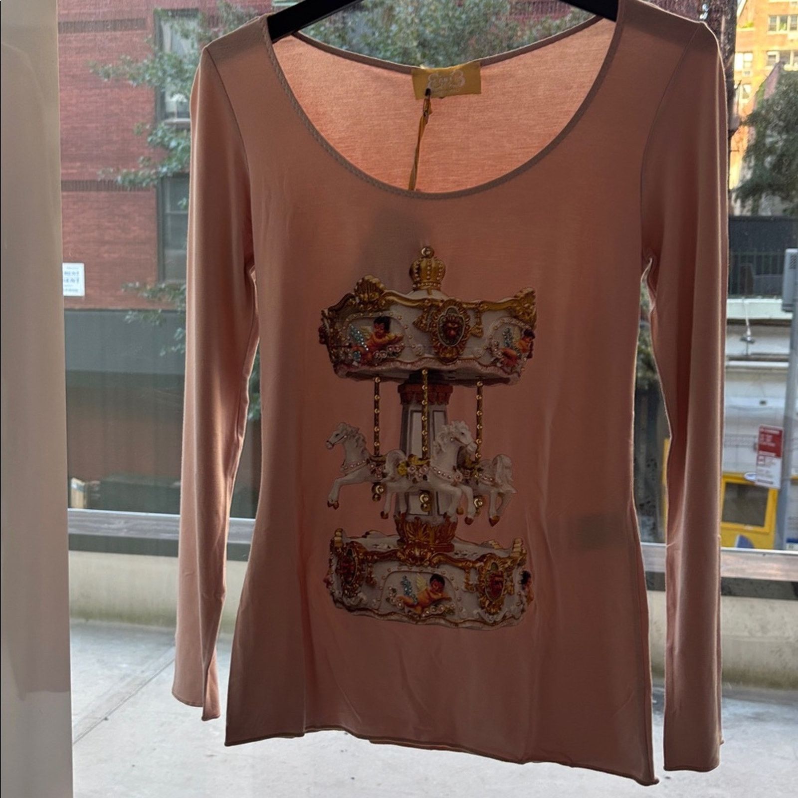Other NWT ean 13 Elegant Carousel Print Blouse - Pink Size S Size S / US 4 / IT 40 - 1 Thumbnail