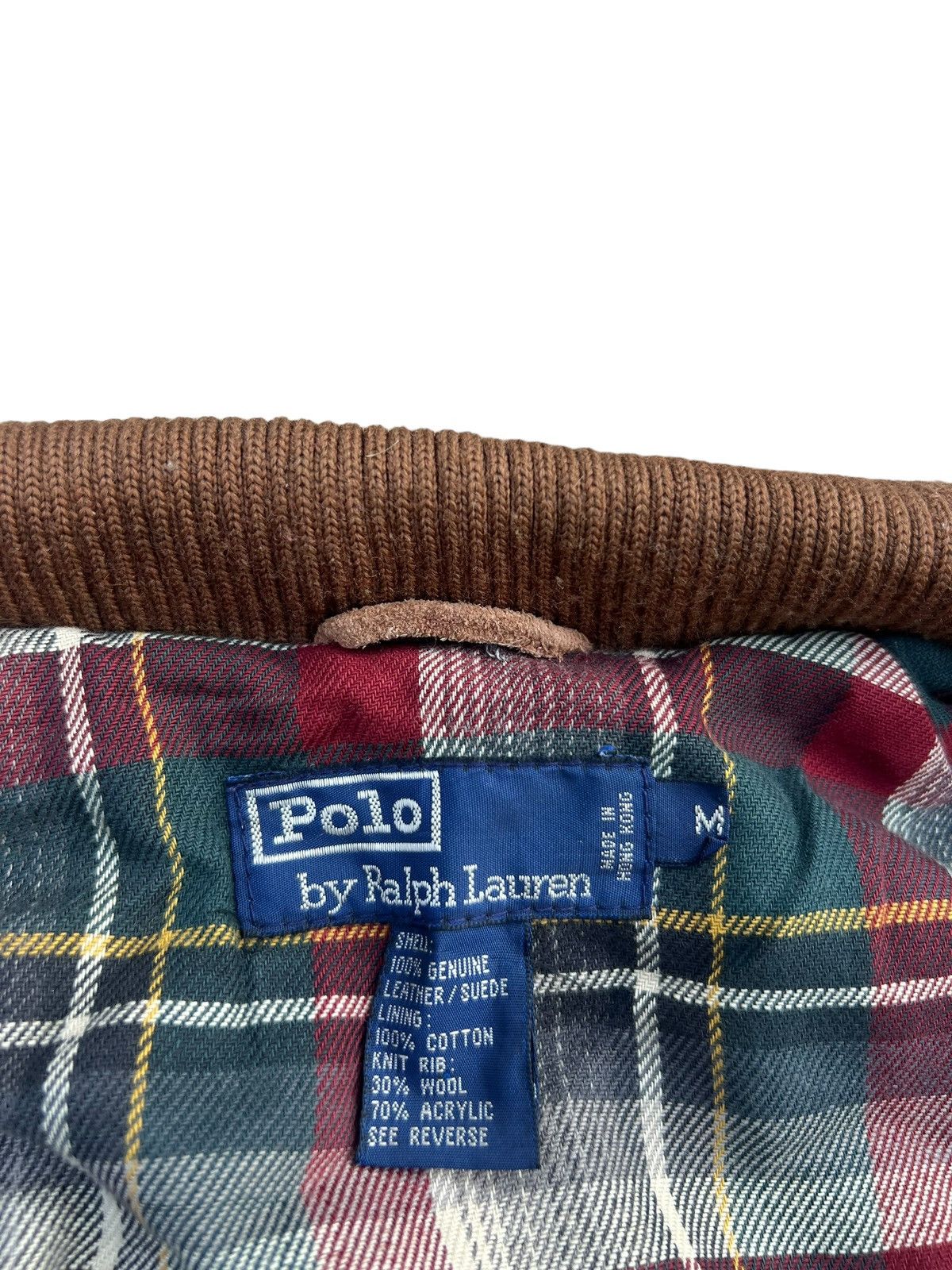 Polo Ralph Lauren VTG 90s Polo Ralph Lauren Patina Suede Leather Bomber Jacket Size US M / EU 48-50 / 2 - 14 Thumbnail