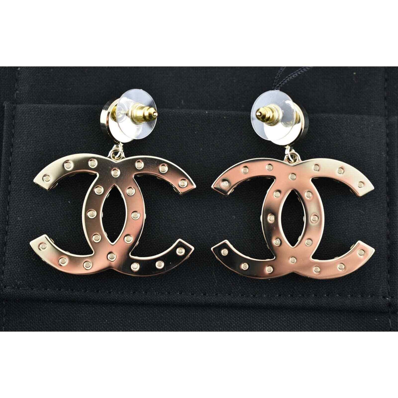 Chanel Chanel Gold Pearl Metal Dangle Drop Statement Earrings Size ONE SIZE - 11 Thumbnail