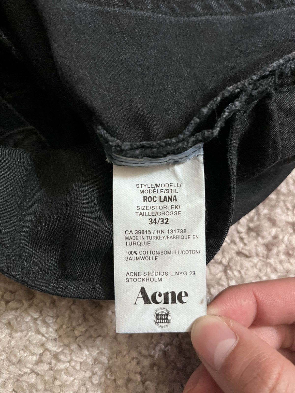Acne Studios Acne Studios Black Skinny Jeans Size US 34 / EU 50 - 8 Thumbnail