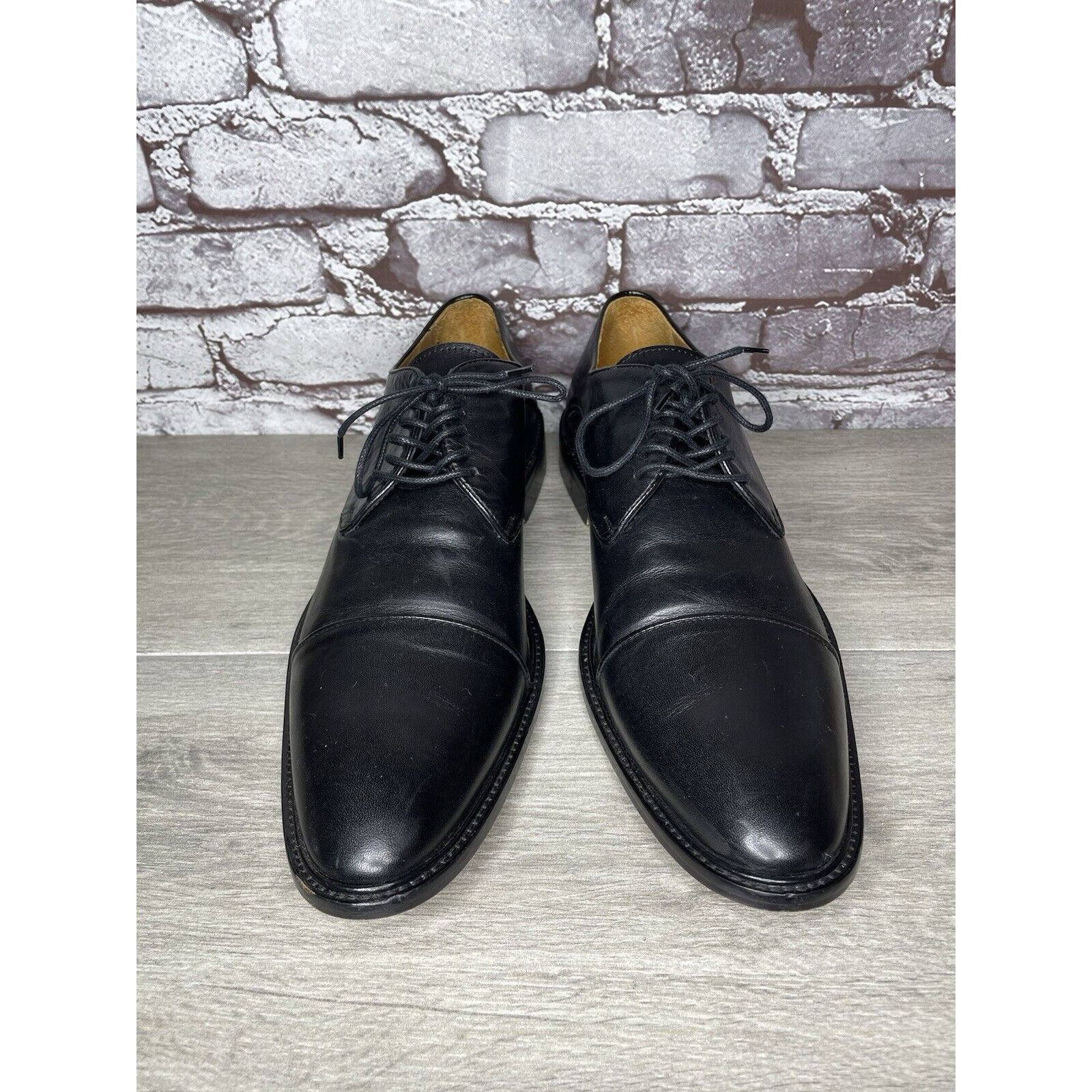 Other Wall+Water Black Leather Cap Toe Brogue Oxfords Shoes Men’s Size US 13 / EU 46 - 21 Thumbnail