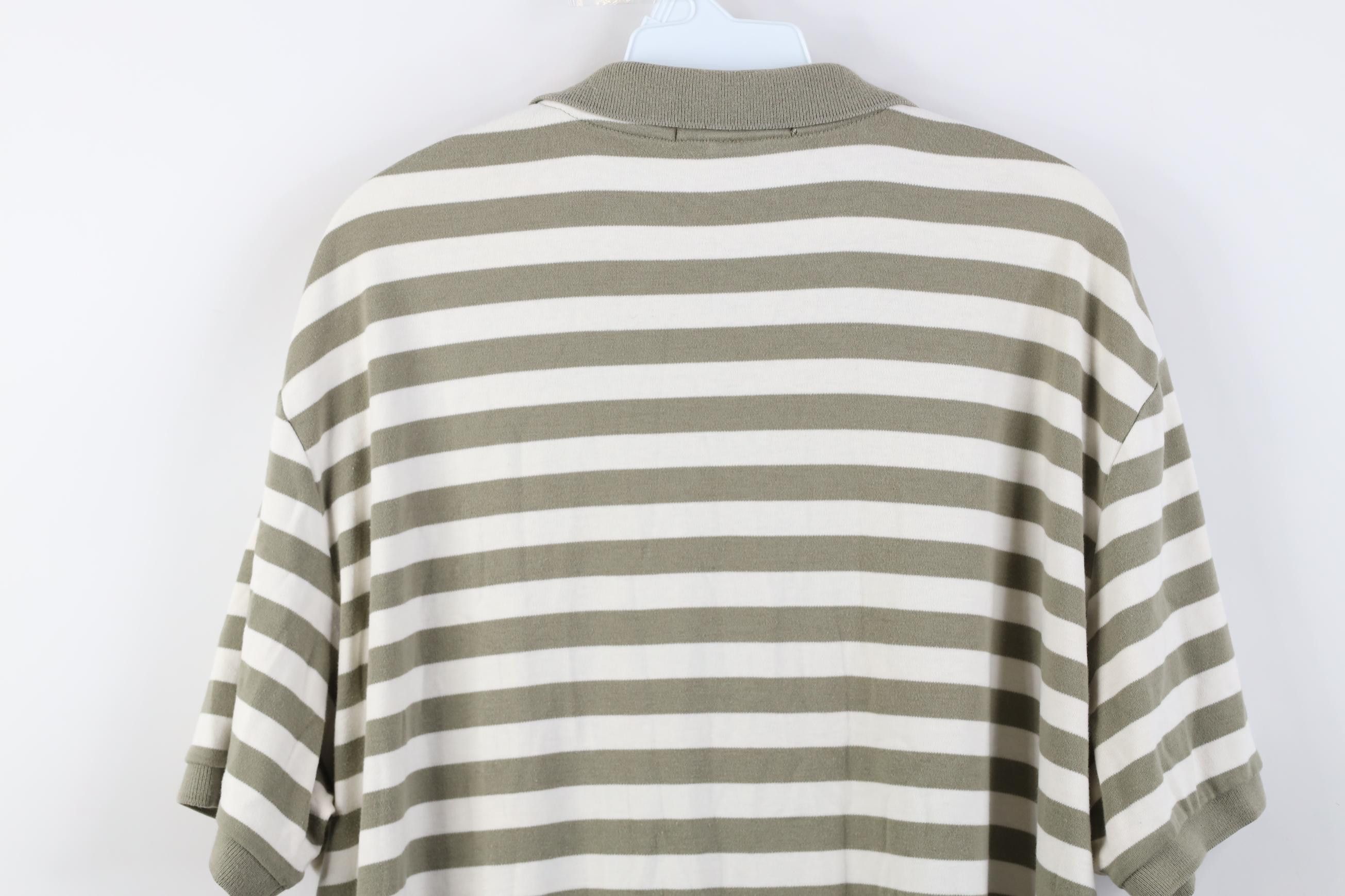 Polo Ralph Lauren Vintage 90s Ralph Lauren Soft Cotton Knit Striped Golf Polo Size US XL / EU 56 / 4 - 15 Thumbnail