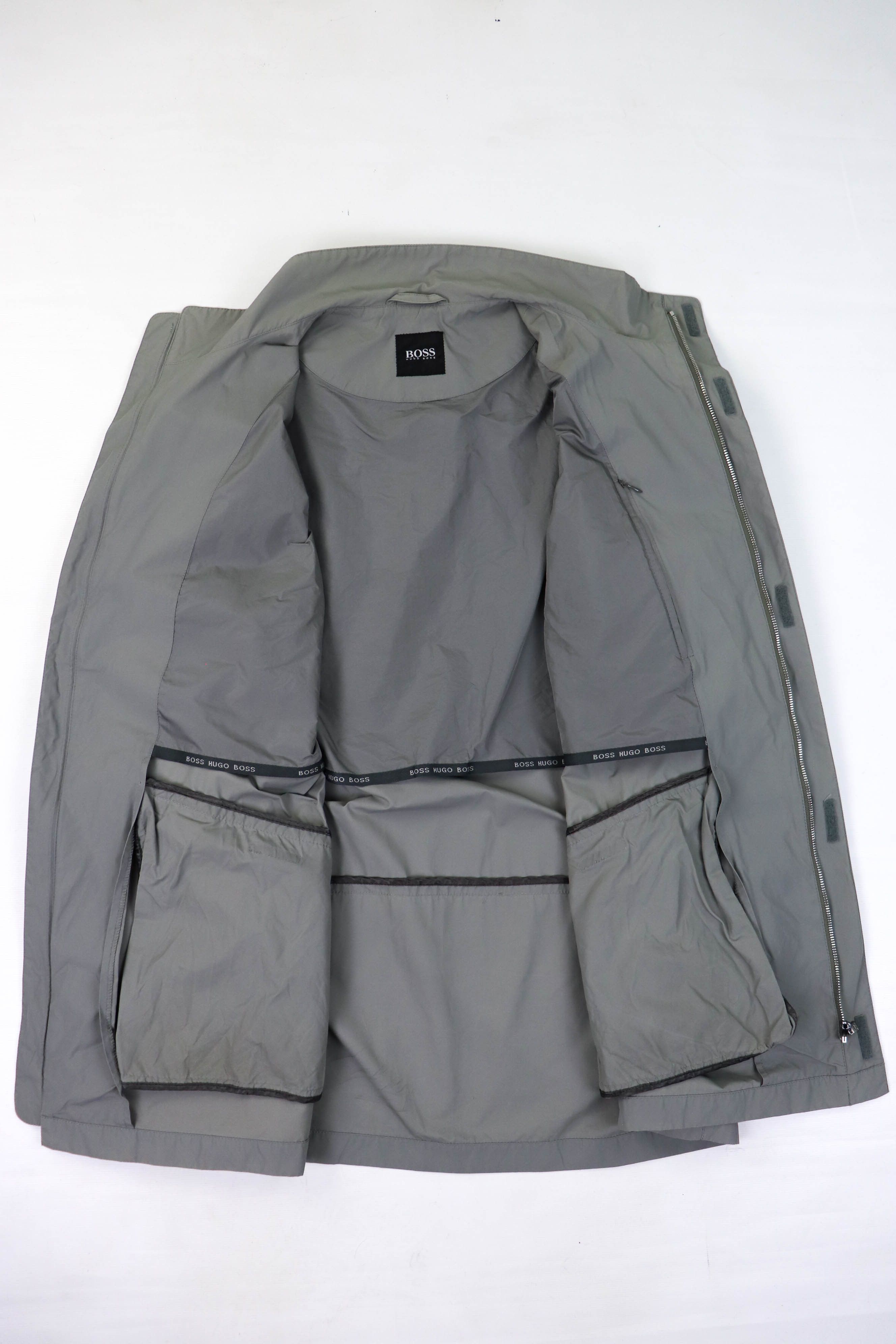 Hugo Boss 00s Vintage Hugo Boss "BEST" Silver Gray Nylon Zip Jacket Size US M / EU 48-50 / 2 - 10 Thumbnail
