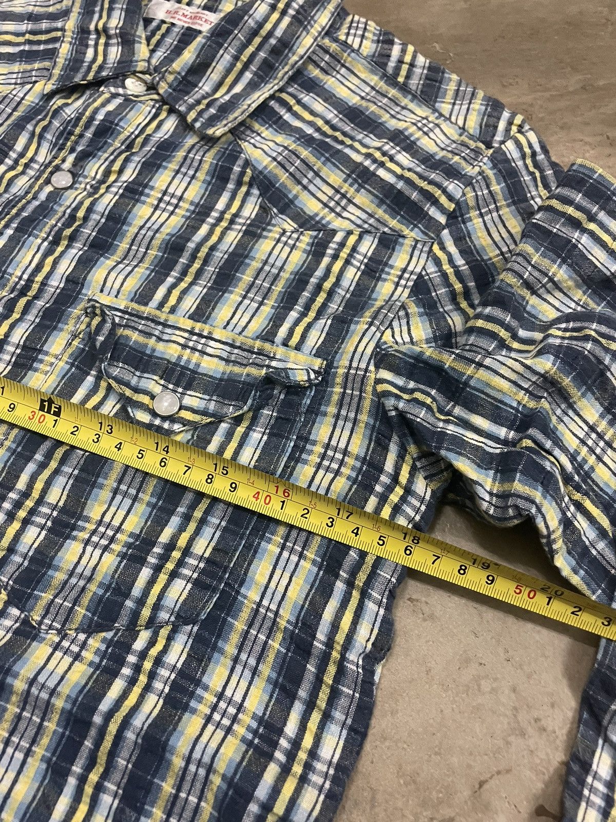 Designer × Japanese Brand × Vintage HR MARKET Button up Tshirt Japanese Designer Size US S / EU 44-46 / 1 - 10 Thumbnail