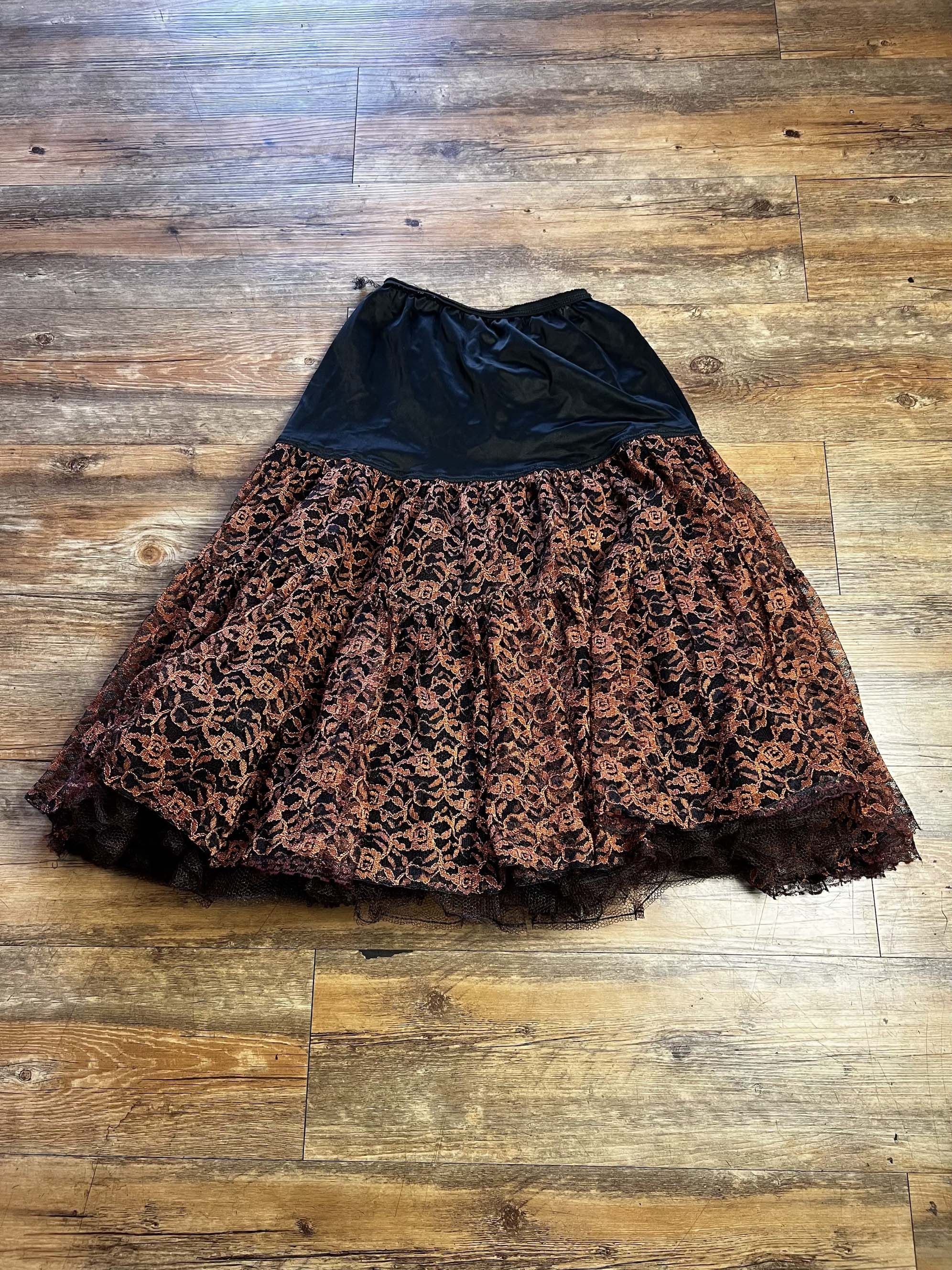 Vintage Vintage 1950's Koro Two-Tone Crinoline Petticoat Skirt Size 24" / US 00 / IT 34 - 11 Thumbnail