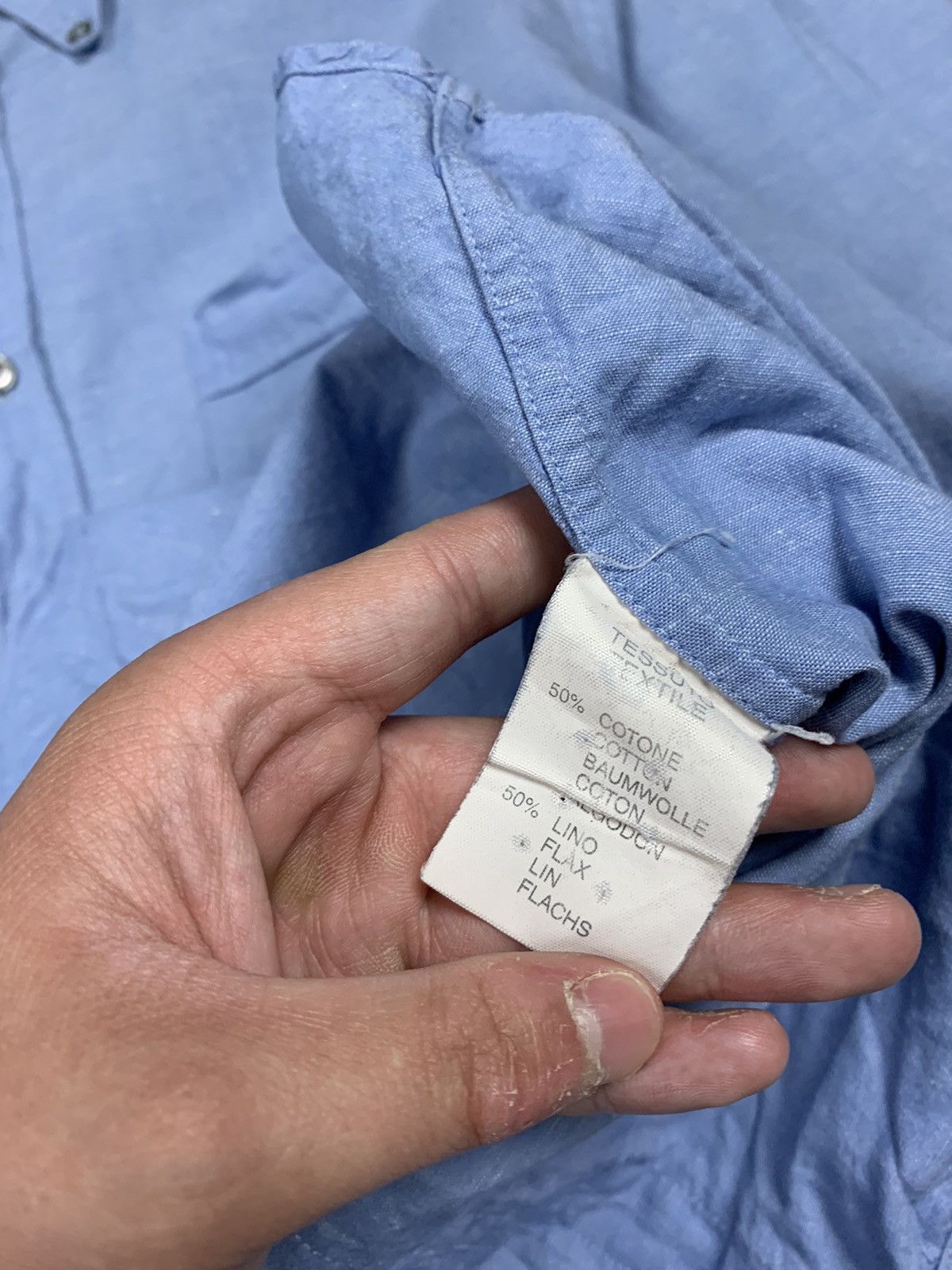 Paul Smith Designer Paul Smith Luxury Cotton/Linen Shirt pocket Size US L / EU 52-54 / 3 - 6 Thumbnail