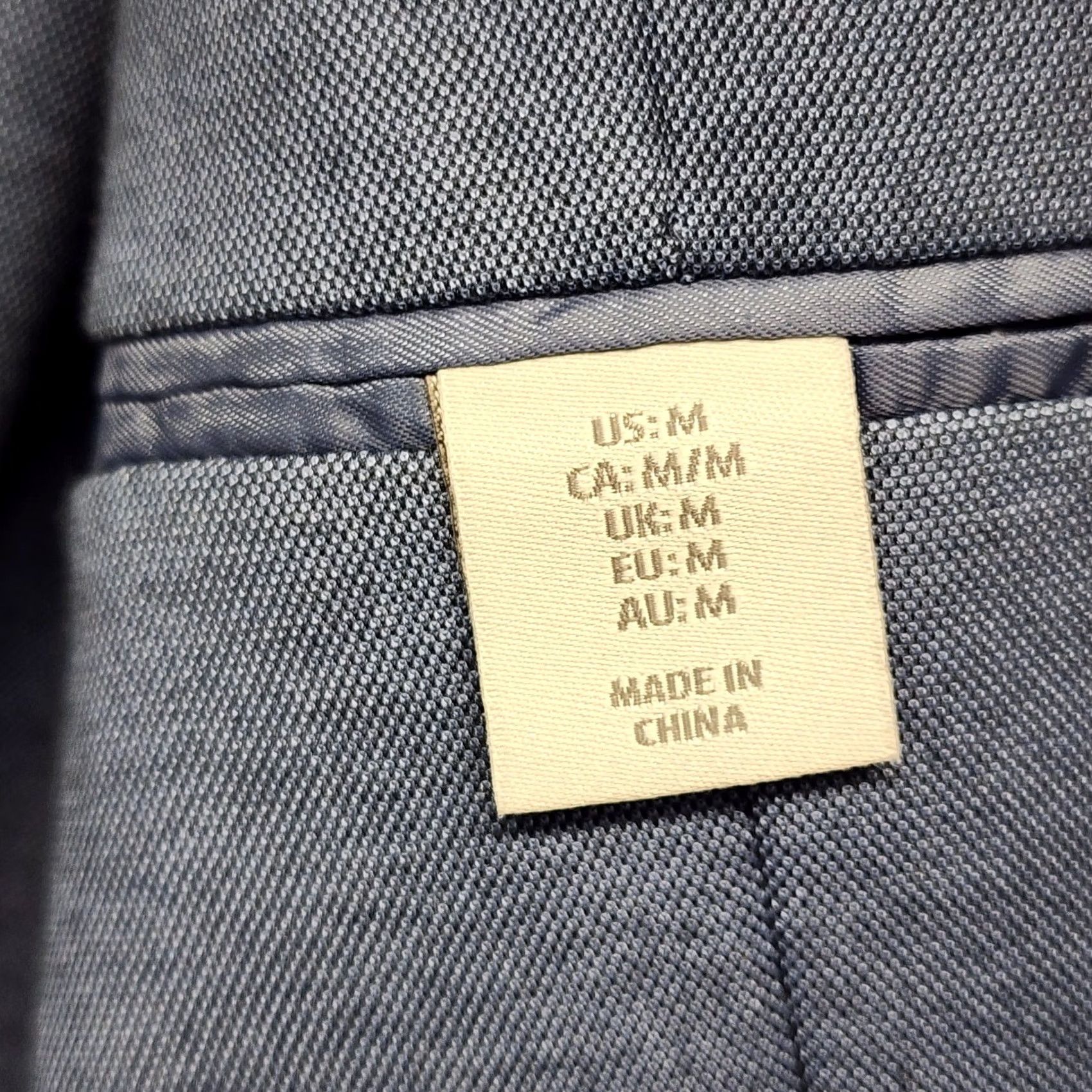 Vintage Giasone Blazer Mens M Blue Knit Stretch Sport Coat Casual Unstructured Jacket Size 40R - 5 Thumbnail