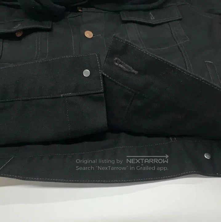 Balenciaga Balenciaga SS21 Black Denim Hooded Jacket. Size US M / EU 48-50 / 2 - 8 Thumbnail