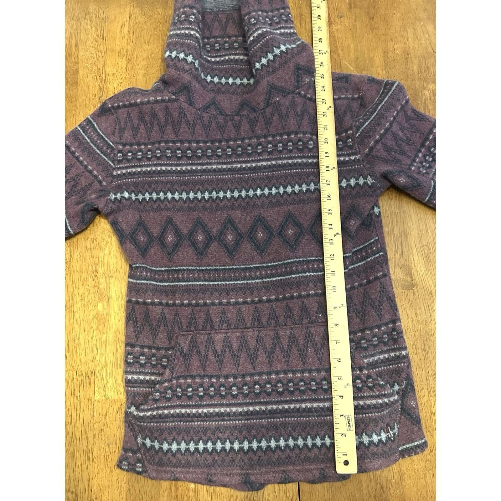 Smartwool Smartwool Hudson Trail Cowl Neck Pullover Aztec Sweater Medium Women’s Purple Shirt Pullover Womens Size M / US 6-8 / IT 42-44 - 6 Thumbnail