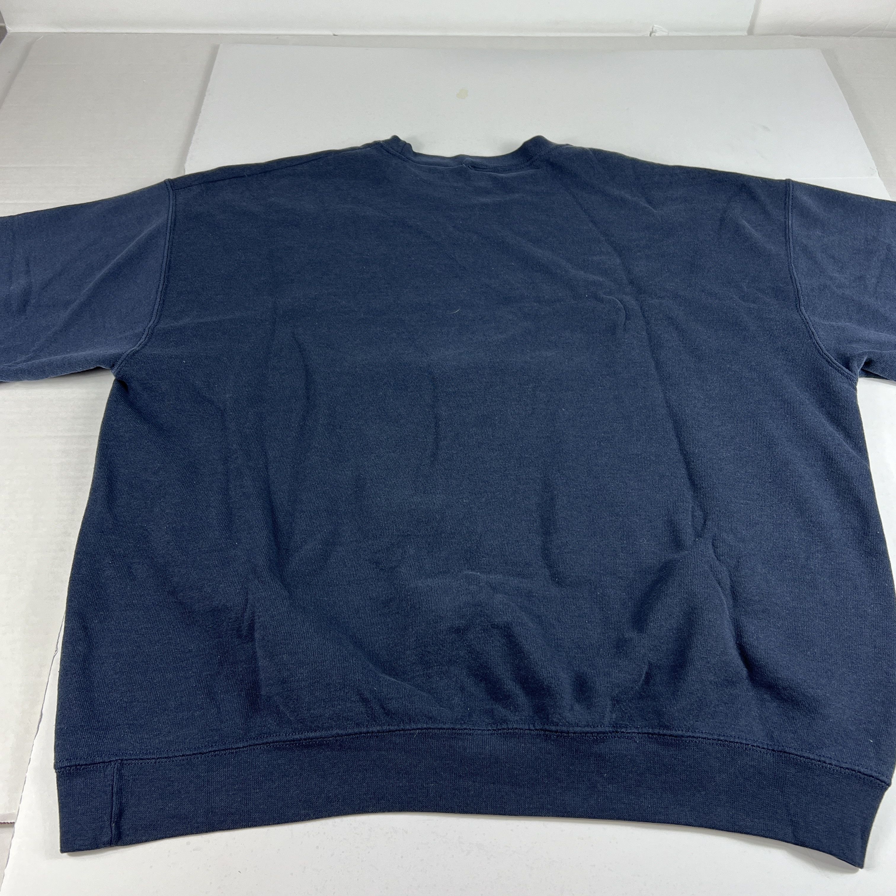 NCAA × Vintage VTG Illinois Fighting Illini Sweatshirt Blue Faded Crewneck Size US XL / EU 56 / 4 - 11 Thumbnail