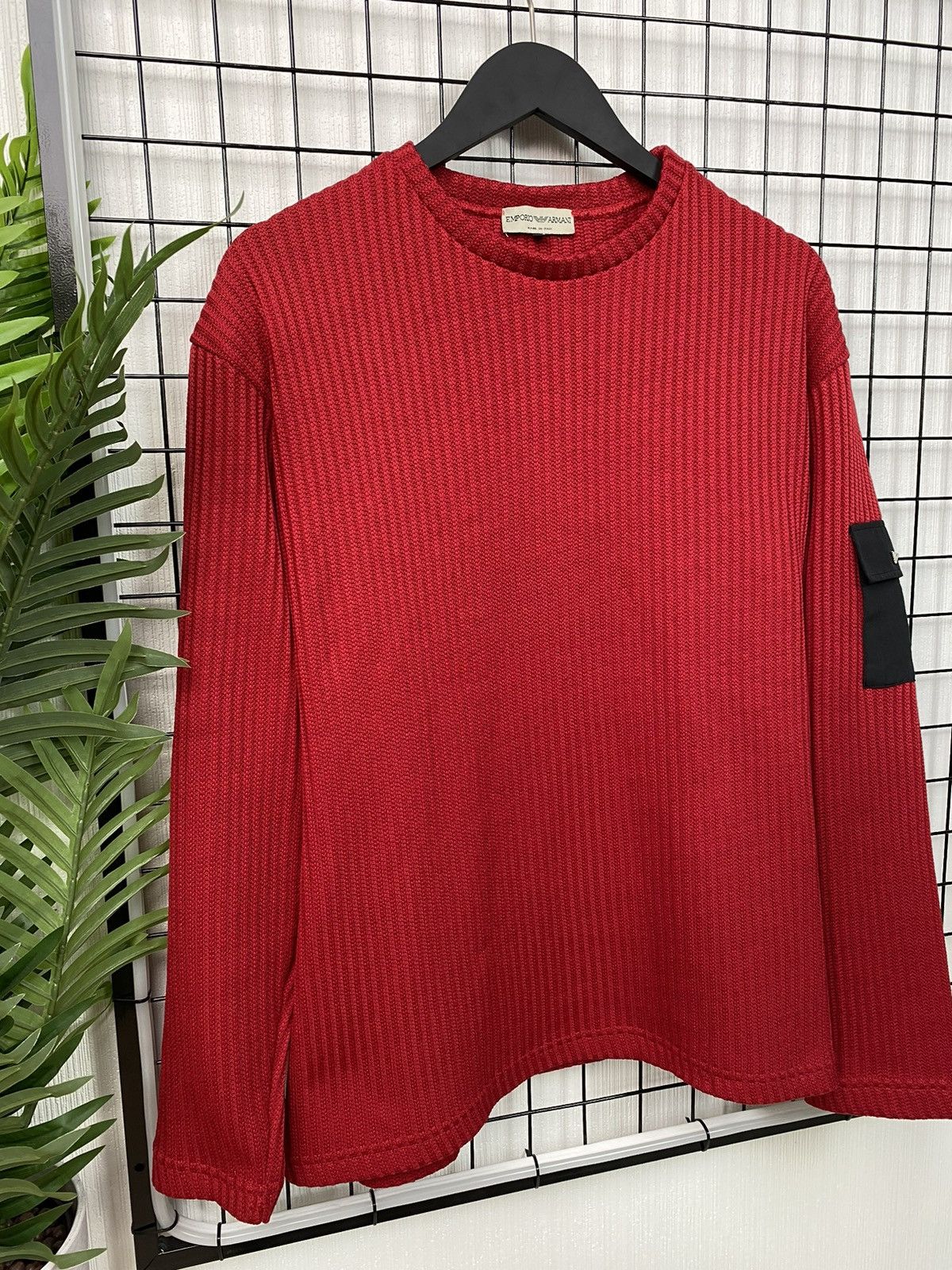 Armani × Emporio Armani Emporio Armani men sweater red XL made in italy sweatshirt Size US XL / EU 56 / 4 - 6 Thumbnail