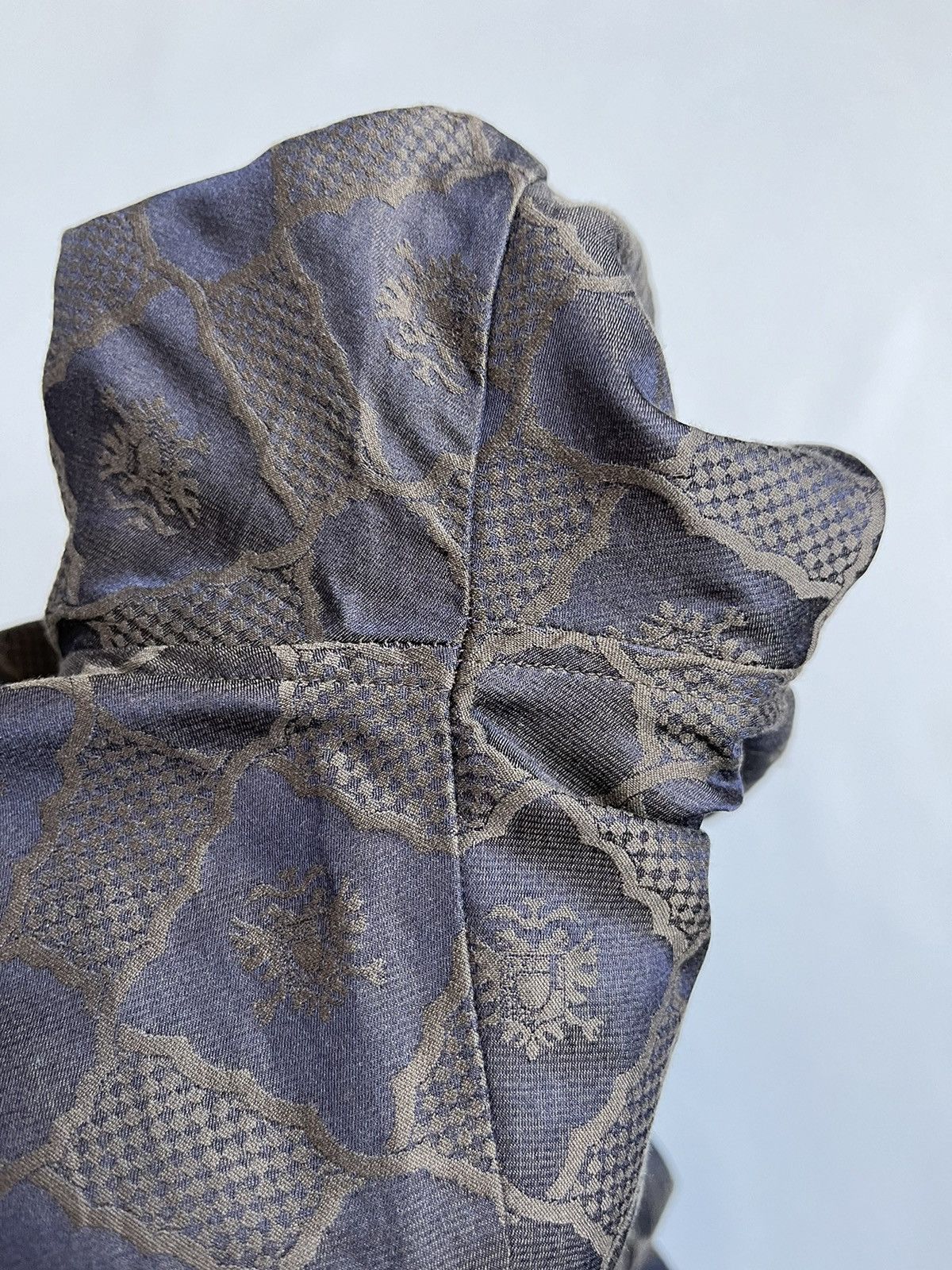 Versus Versace Versace Versus Unisex Brown Silk Monogram Button Up Shirt Size US L / EU 52-54 / 3 - 13 Thumbnail