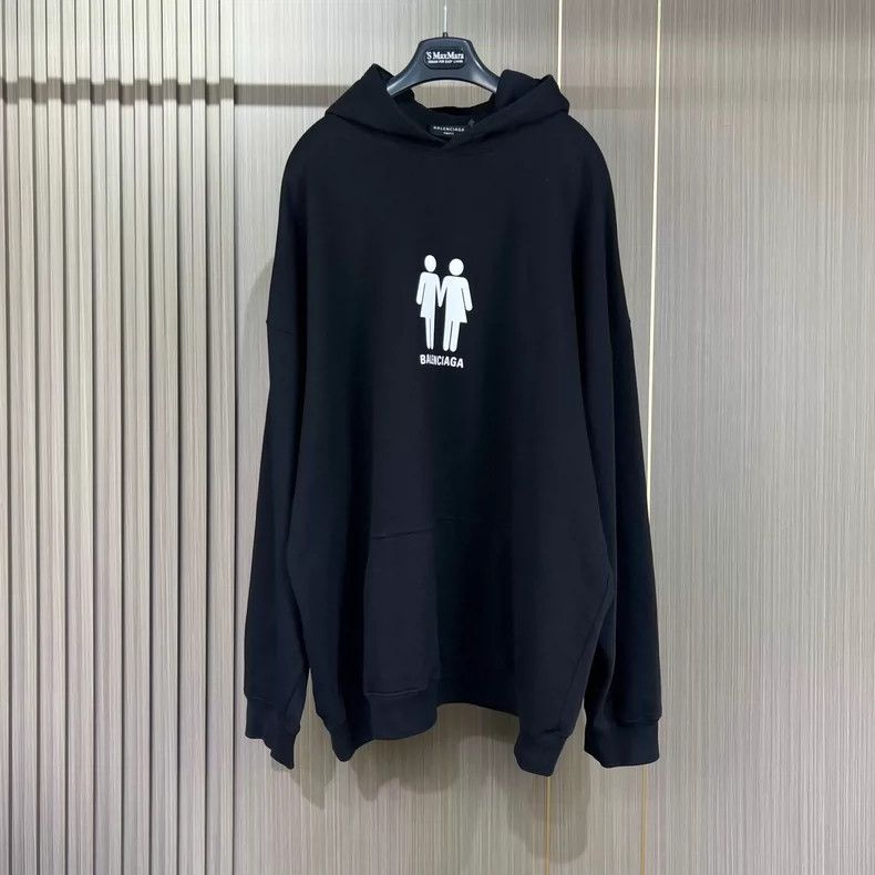 Balenciaga Balenciaga Double Portrait Letter Print Hoodie Size US XS / EU 42 / 0 - 1 Thumbnail