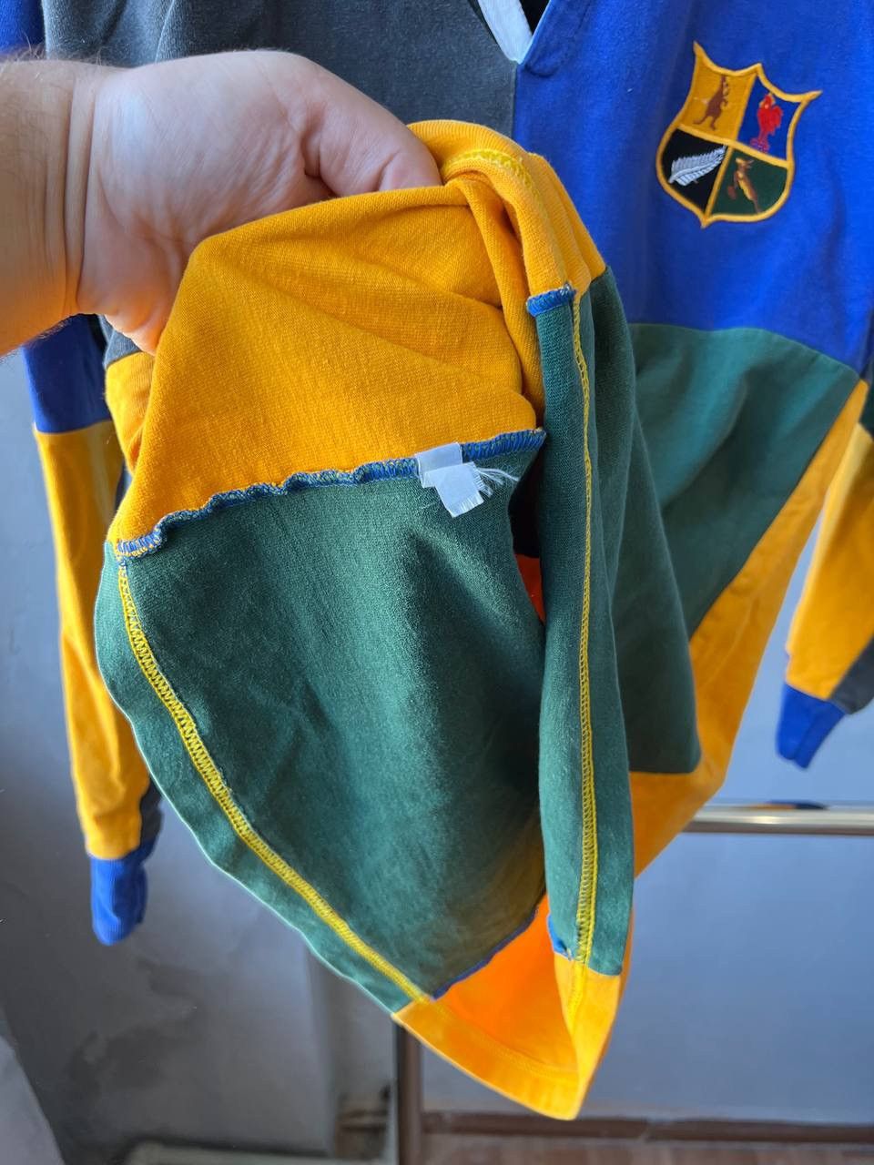 Vintage 1980 REST OF THE WORLD COTTON TRADERS RUGBY SHIRT JERSEY M Size US M / EU 48-50 / 2 - 9 Thumbnail