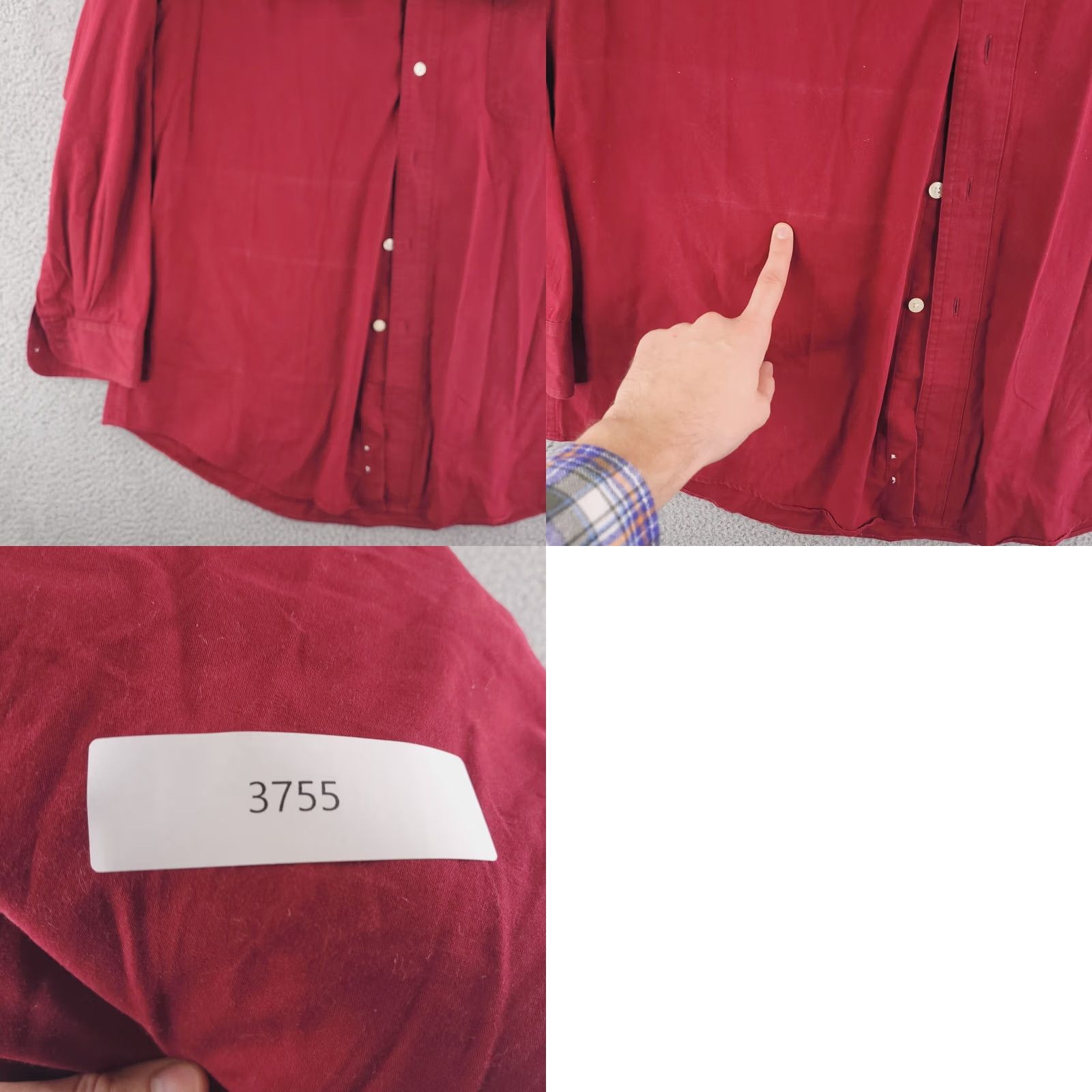 Chaps Chaps Shirt Mens XL Red Long Sleeve Button-Up Oxford casual Size US XL / EU 56 / 4 - 8 Thumbnail