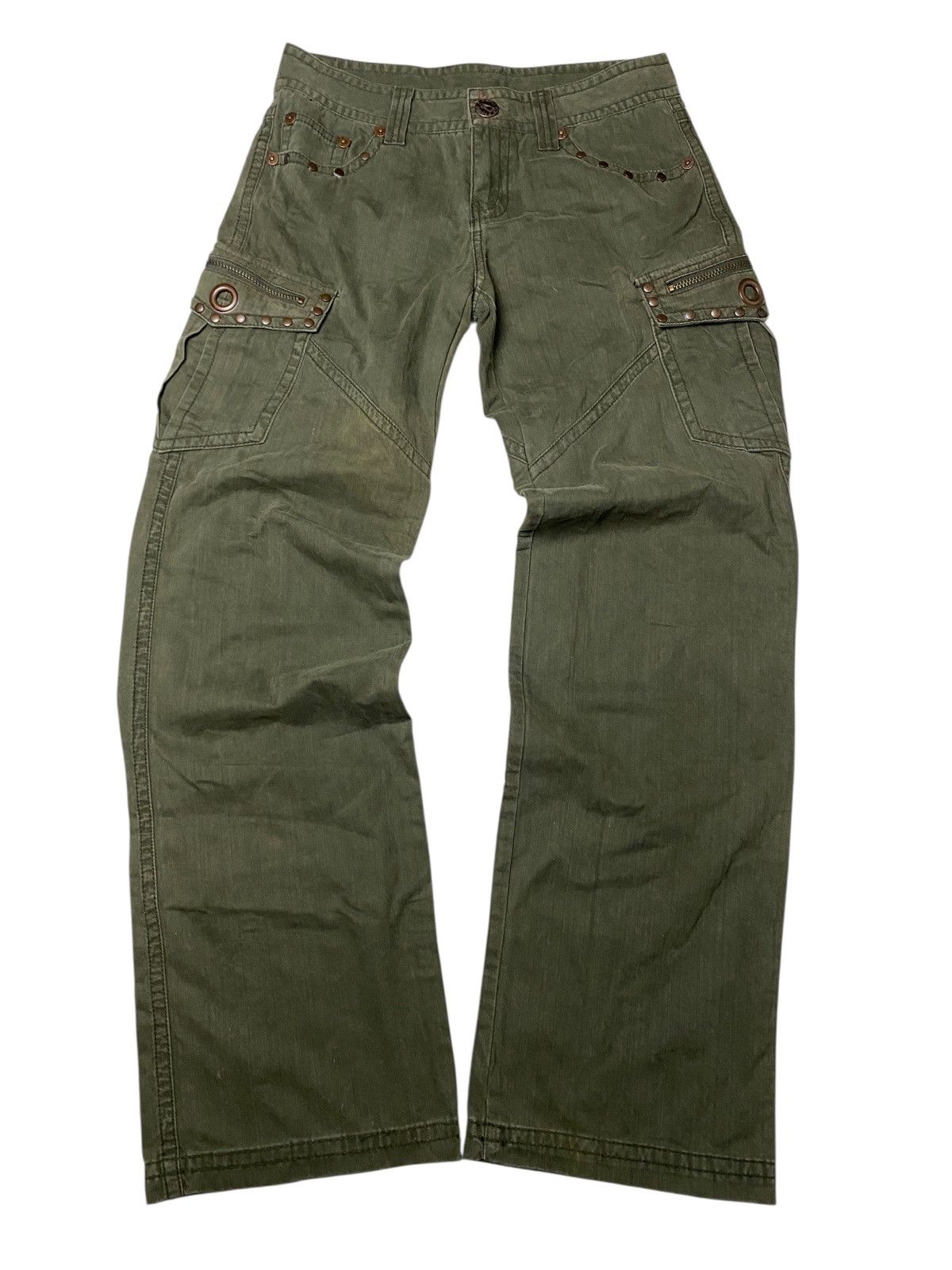 Hysteric Glamour 2000's DOHC Multipocket Studded Cargo Pants Size US 28 / EU 44 - 1 Thumbnail