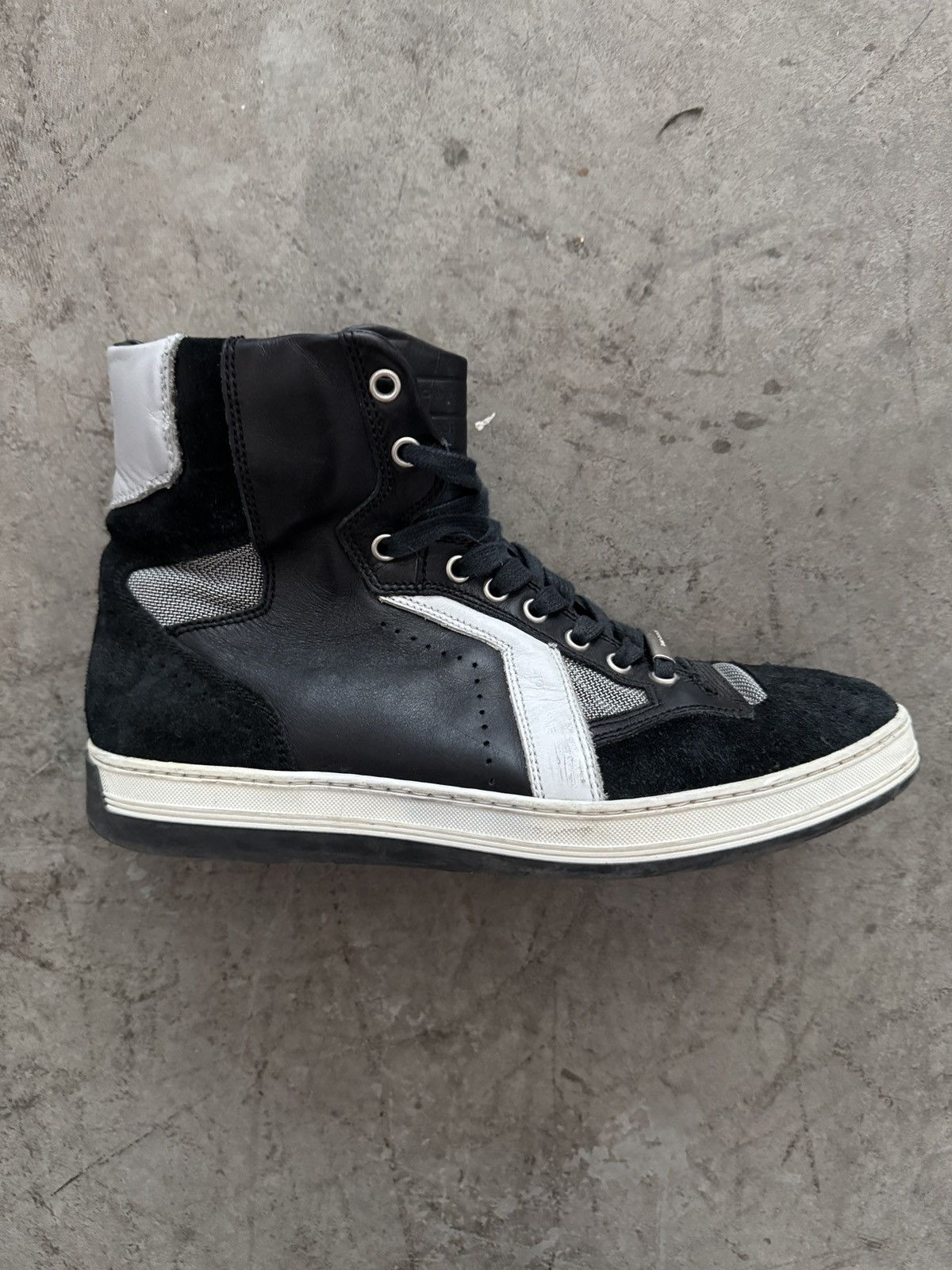 Dior Kris Van Asche Hi-top Leather Sneakers