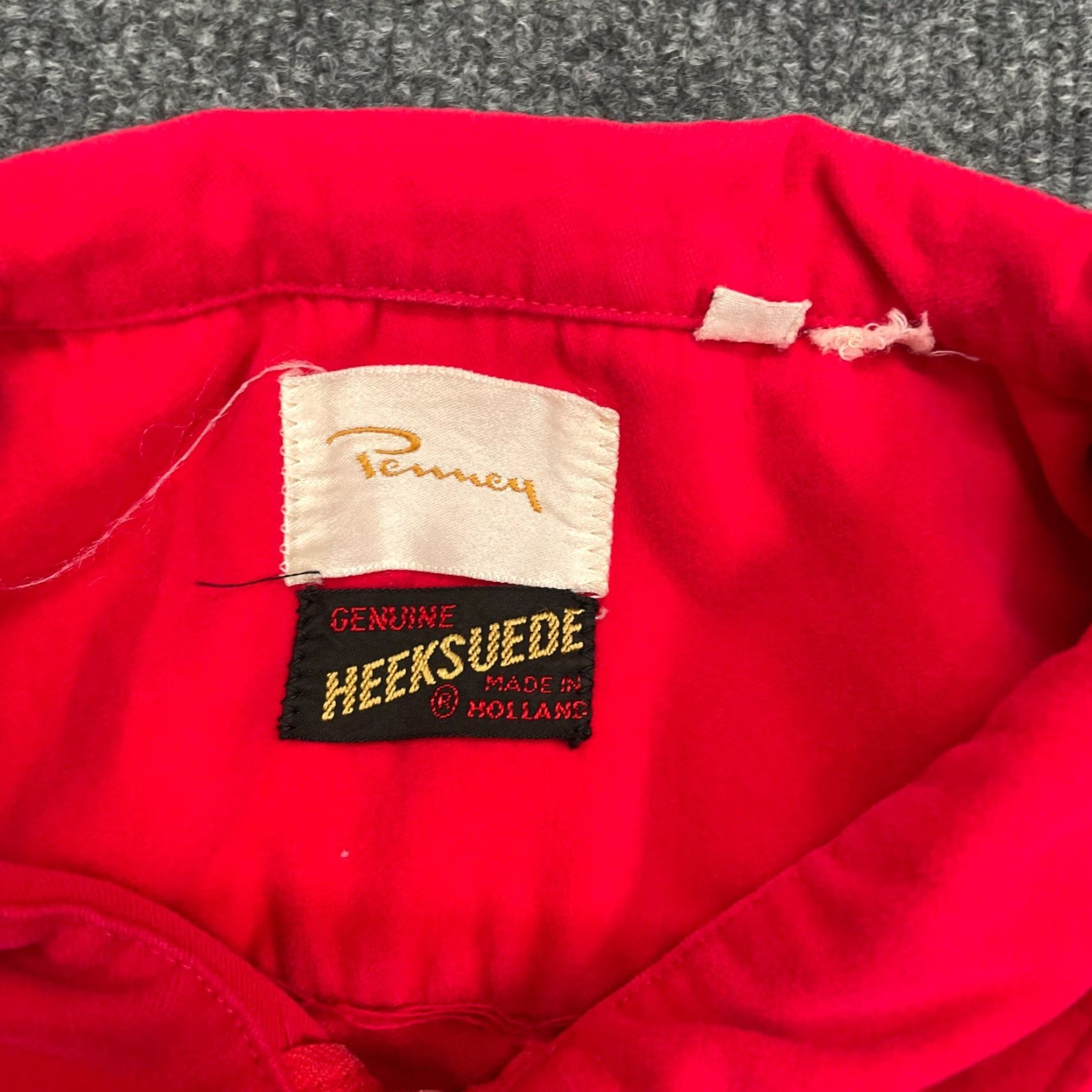 Vintage VINTAGE Heeksuede Shirt Mens XL Red Long Sleeve Western Zip Adult Size US XL / EU 56 / 4 - 7 Thumbnail