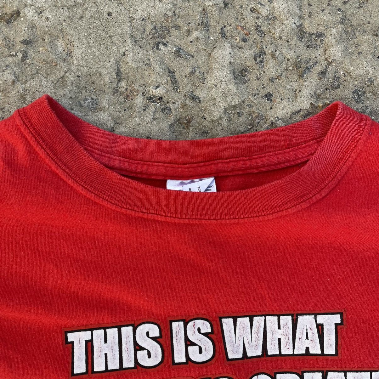Japanese Brand Vintage T-shirts Joke Tee Big Logo Y2K 90s USA Size US XL / EU 56 / 4 - 5 Thumbnail