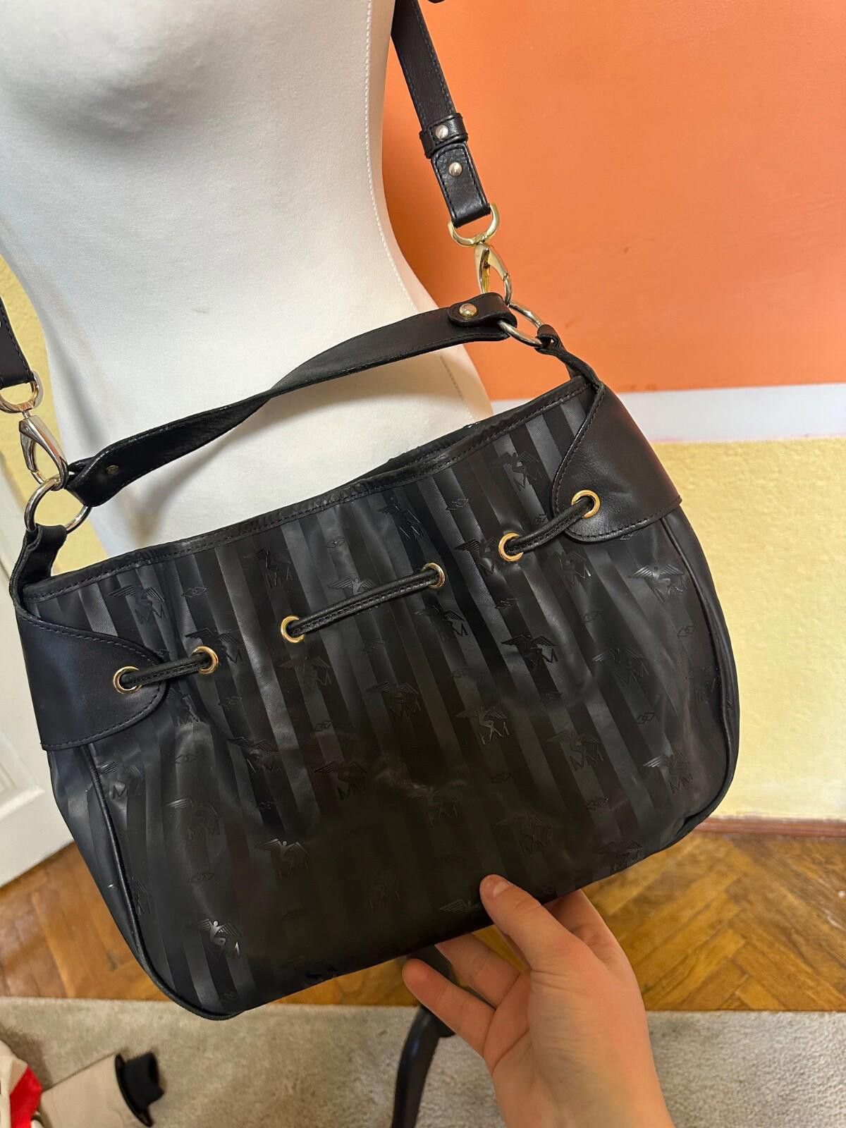 Maison Mollerus Maison Mollerus DURBAN Monogram Black Shoulder Bag Size ONE SIZE - 5 Thumbnail