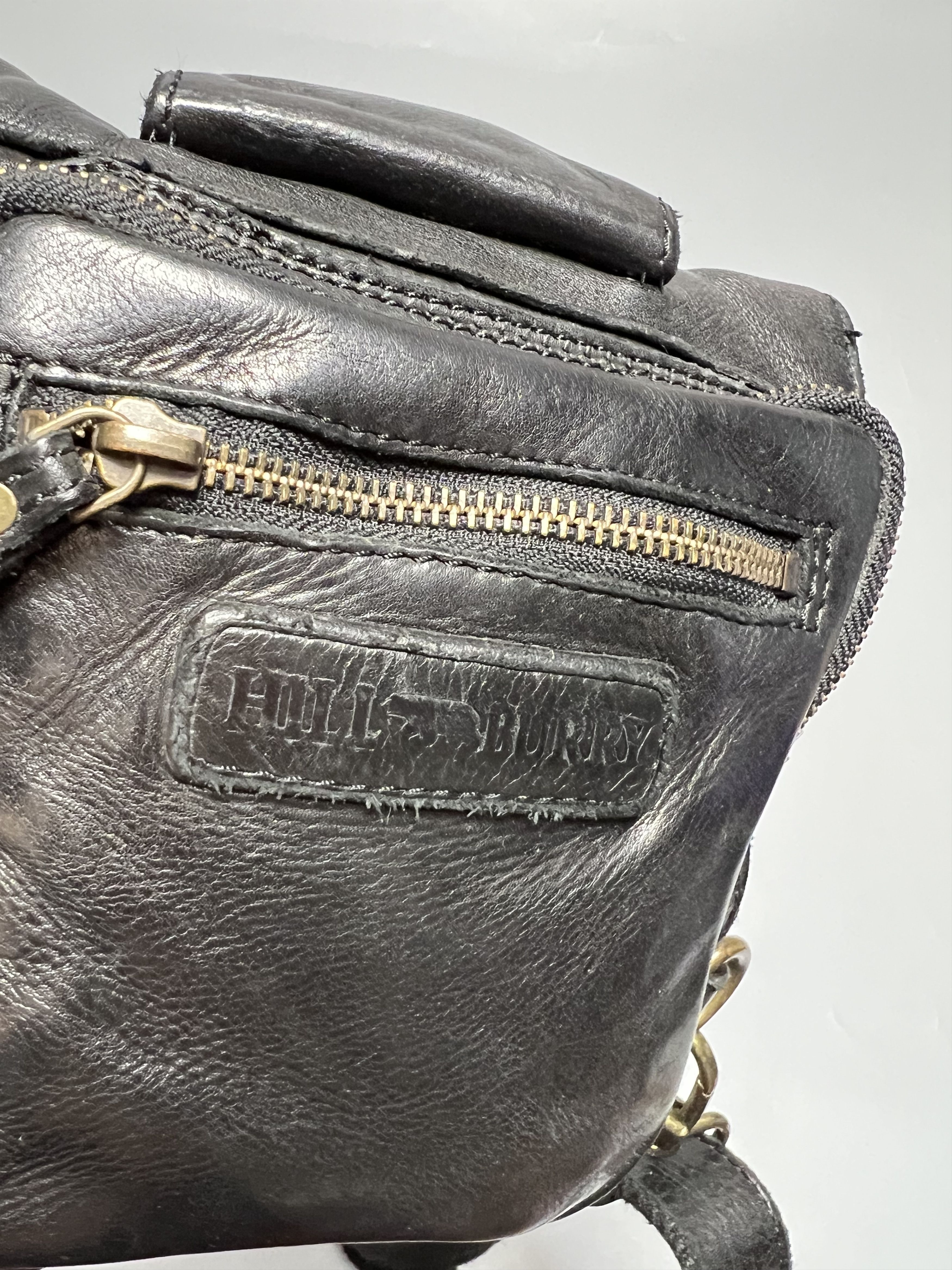 Genuine Leather Hill Burry Black Leather Crossbody Bag Size ONE SIZE - 9 Thumbnail