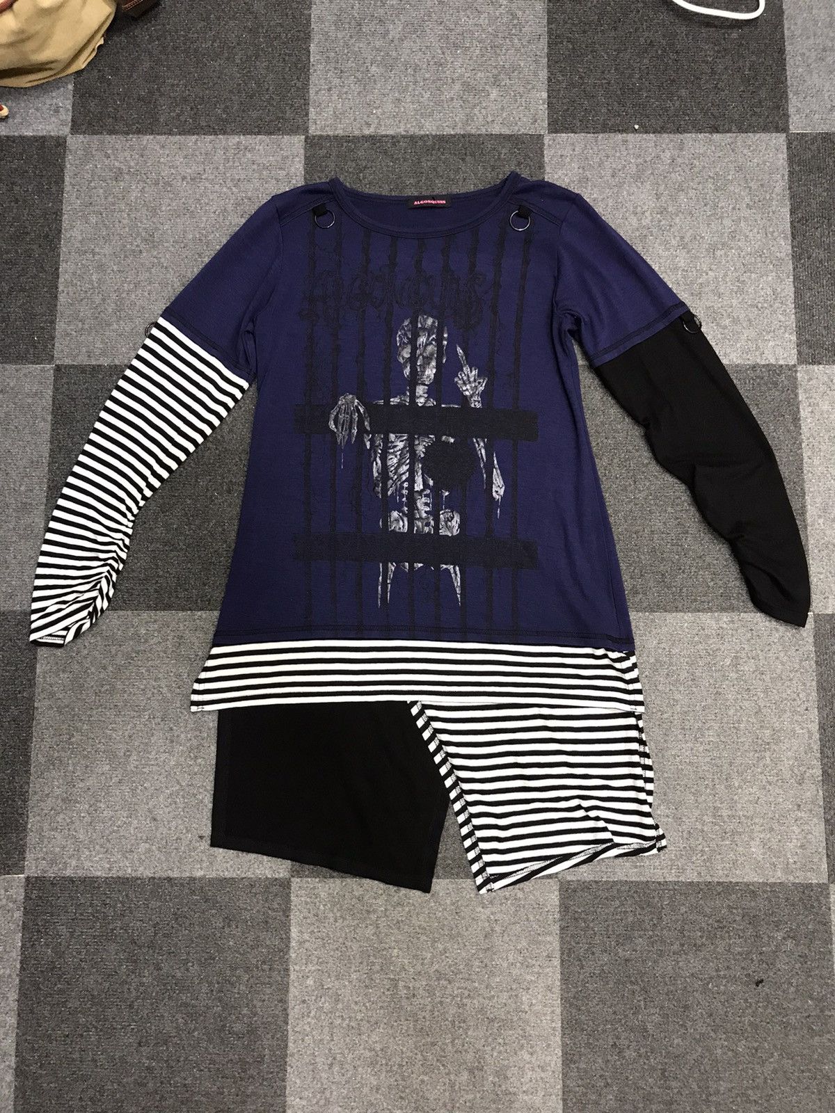 Japanese Brand ALGONQUINS Japan Streetwear Seditionaries Punk Shirt Size XS / US 0-2 / IT 36-38 - 3 Thumbnail