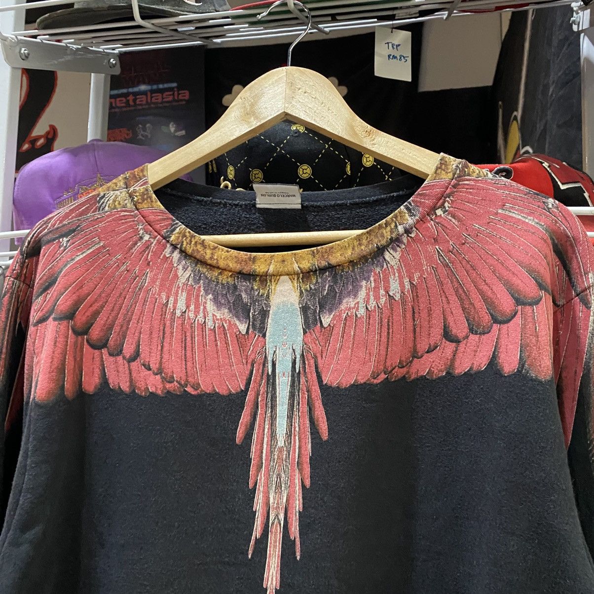 Marcelo Burlon Vintage Marcelo Burlon Wing Print Sweatshirt Size US S / EU 44-46 / 1 - 7 Thumbnail