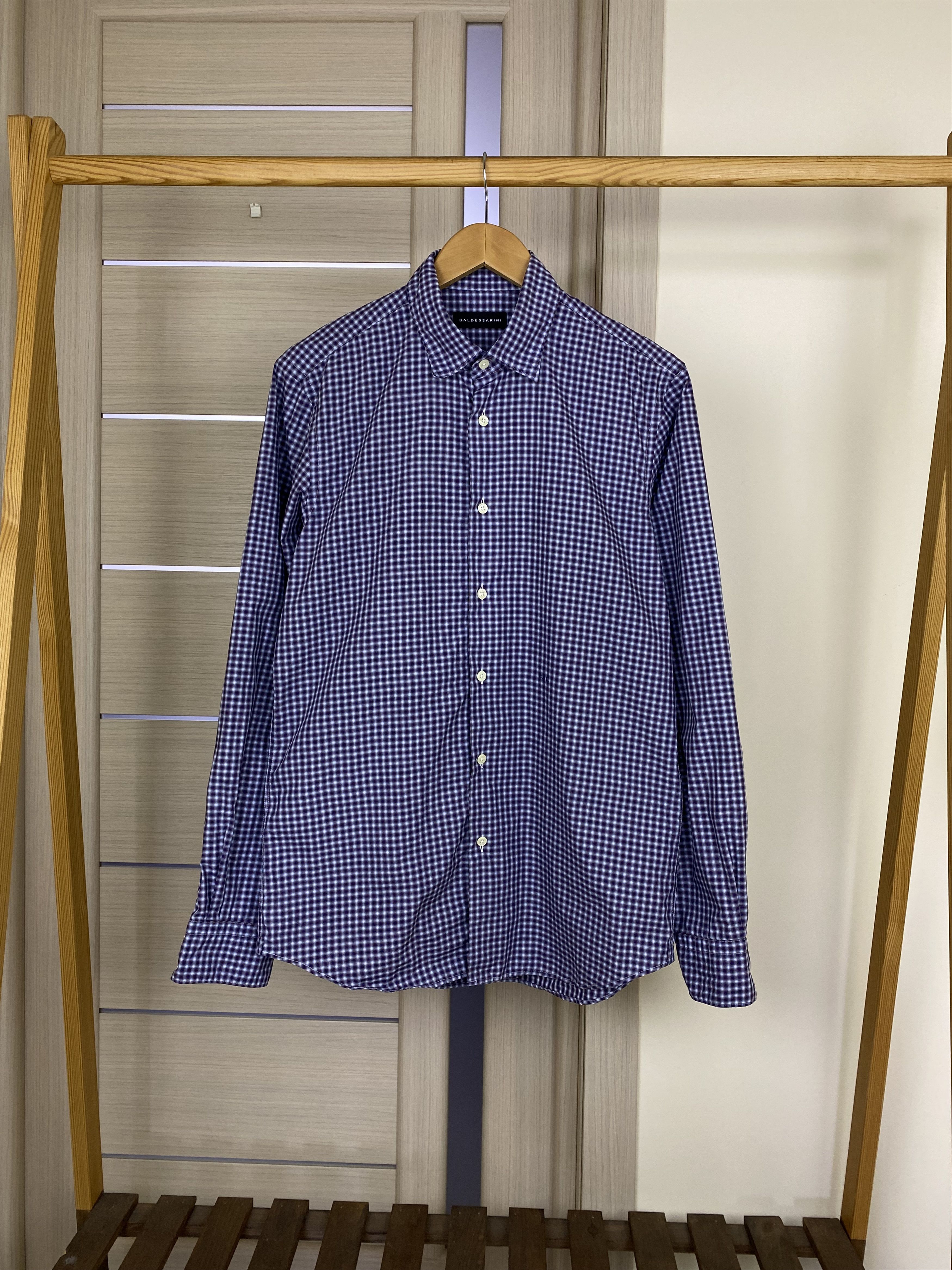 Baldessarini Baldessarini checkered stripped classic shirt Size US M / EU 48-50 / 2 - 1 Thumbnail