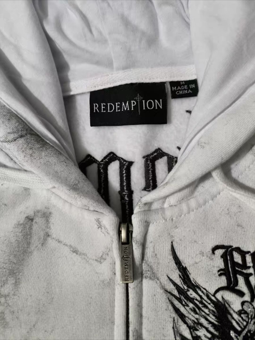 Affliction × Haunted Mound affliction style redemption cross ghost bones hoodie Size US M / EU 48-50 / 2 - 5 Thumbnail