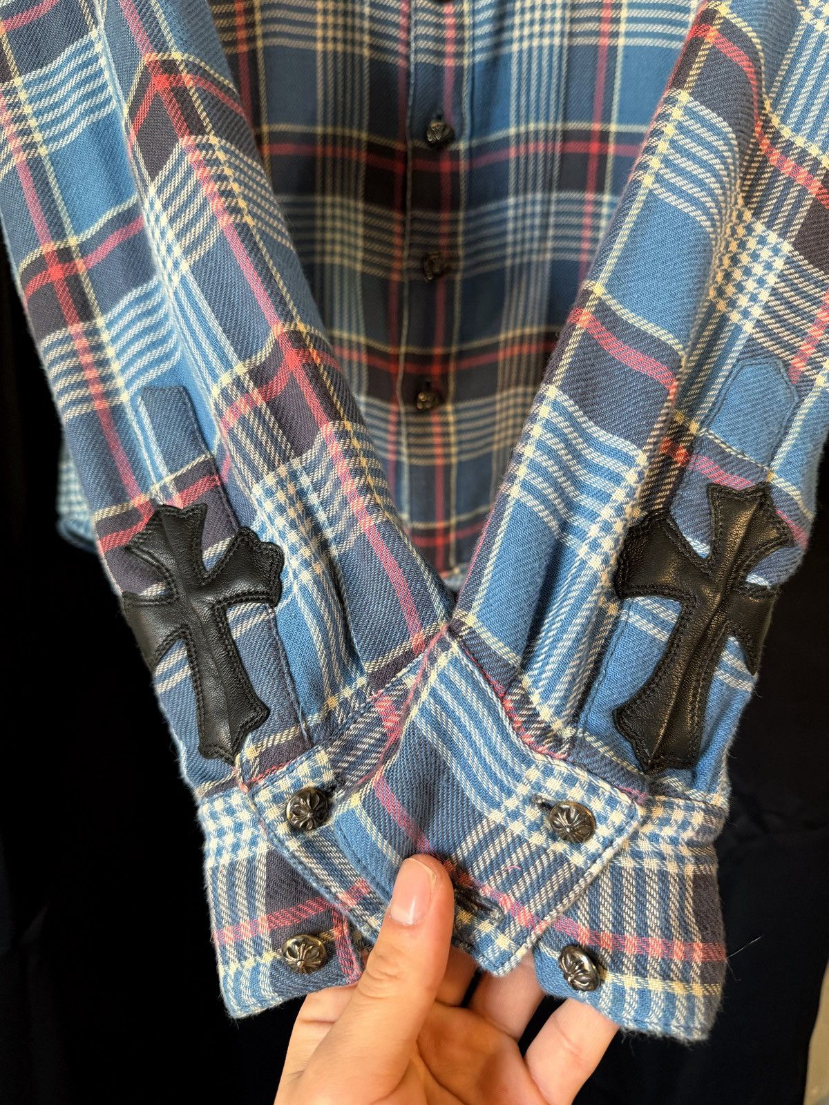 Chrome Hearts Chrome Hearts Cross Leather Patch Flannel Size US S / EU 44-46 / 1 - 3 Thumbnail
