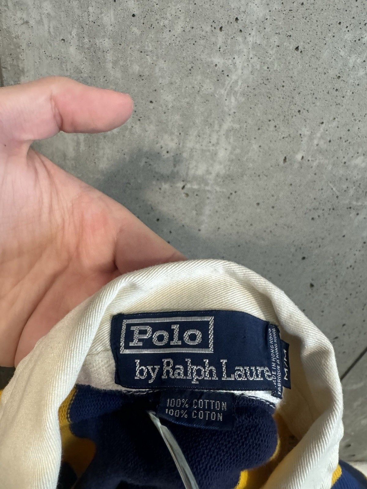 Polo Ralph Lauren Vintage Polo Ralph Lauren Rugby Shirt Yellow / Blue Striped Size US M / EU 48-50 / 2 - 5 Thumbnail