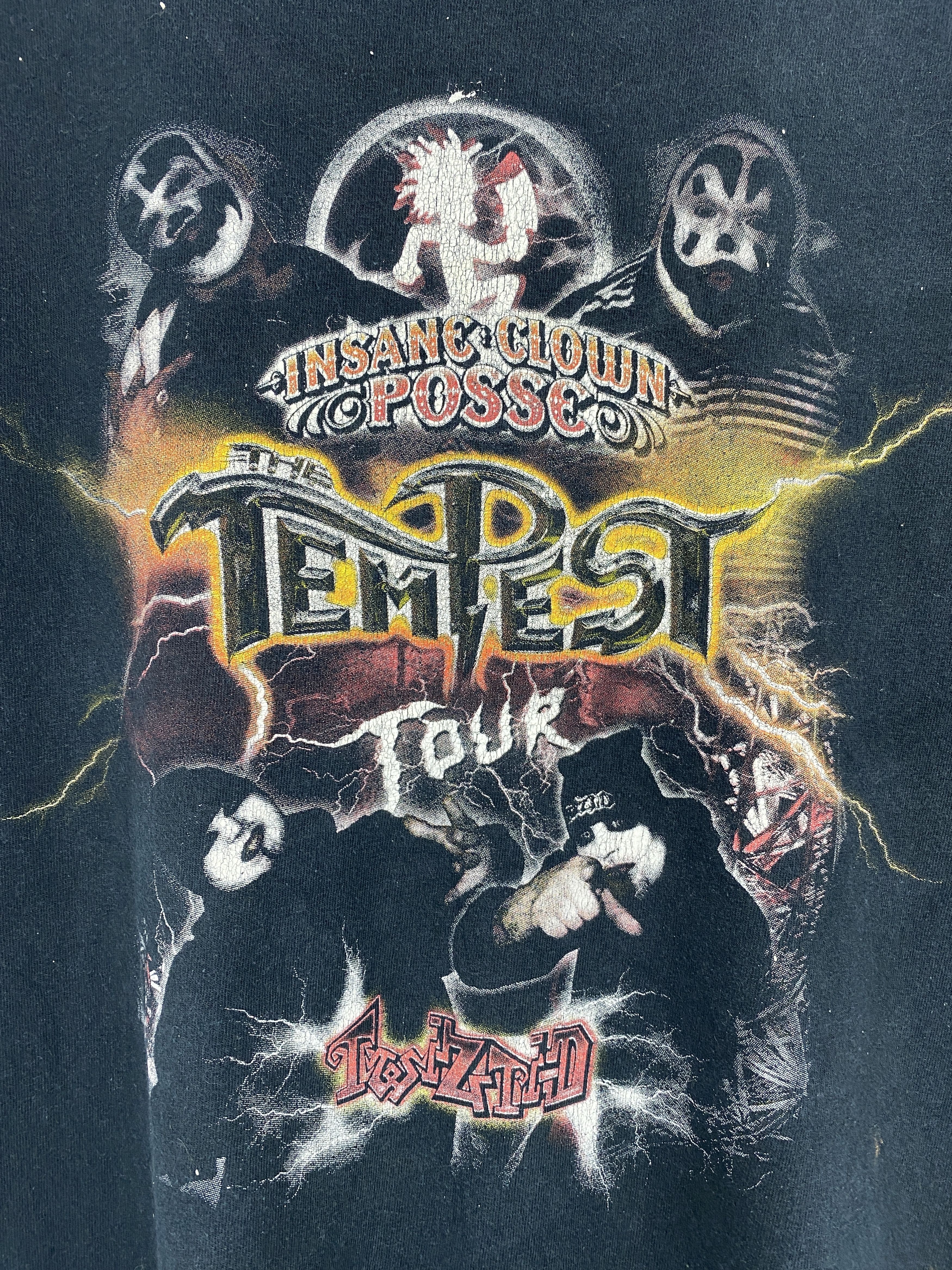 Band Tees × Vintage Vintage Insane Clown Posse The Tempest Tour Tee TA0678 Size US M / EU 48-50 / 2 - 5 Thumbnail
