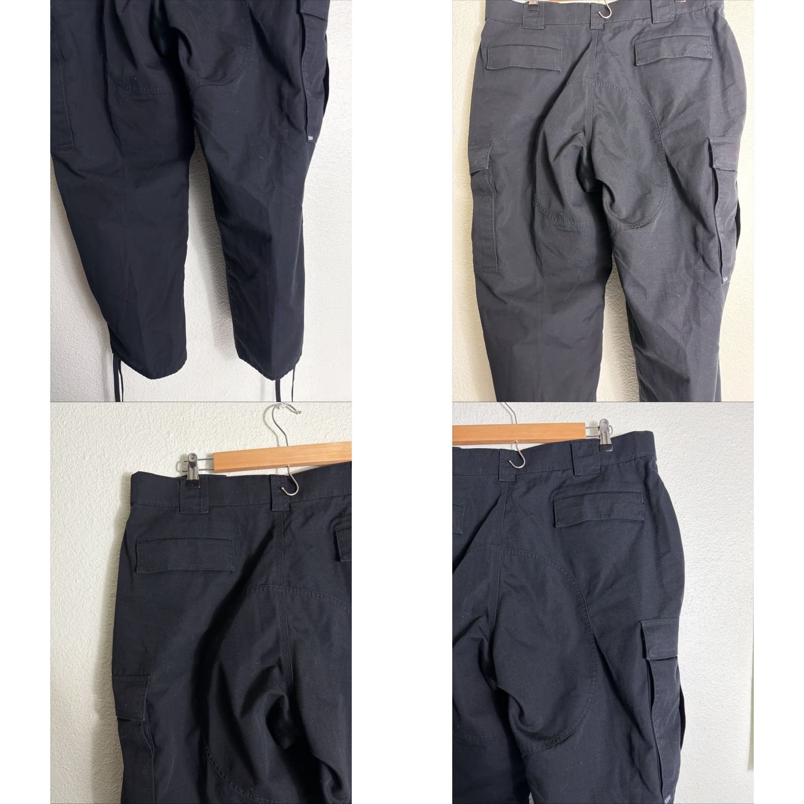 Vintage 5.11 Tactical TDU Cargo Pants Mens XL Black Ripstop Style #74003 Size US 36 / EU 52 - 8 Thumbnail