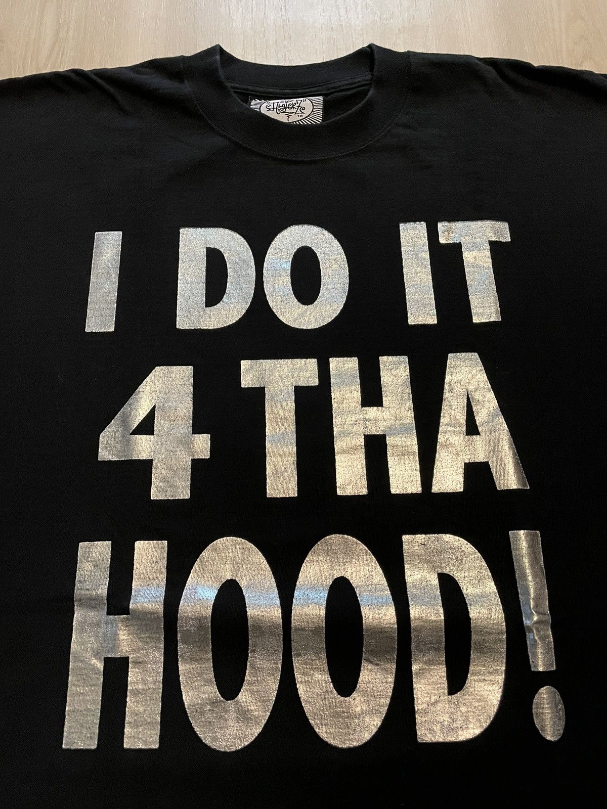 Rap Tees × Vintage Vintage Y2K Algierz I DO IT FOR THE HOOD! Raptee 4XL Size US XXL / EU 58 / 5 - 2 Thumbnail