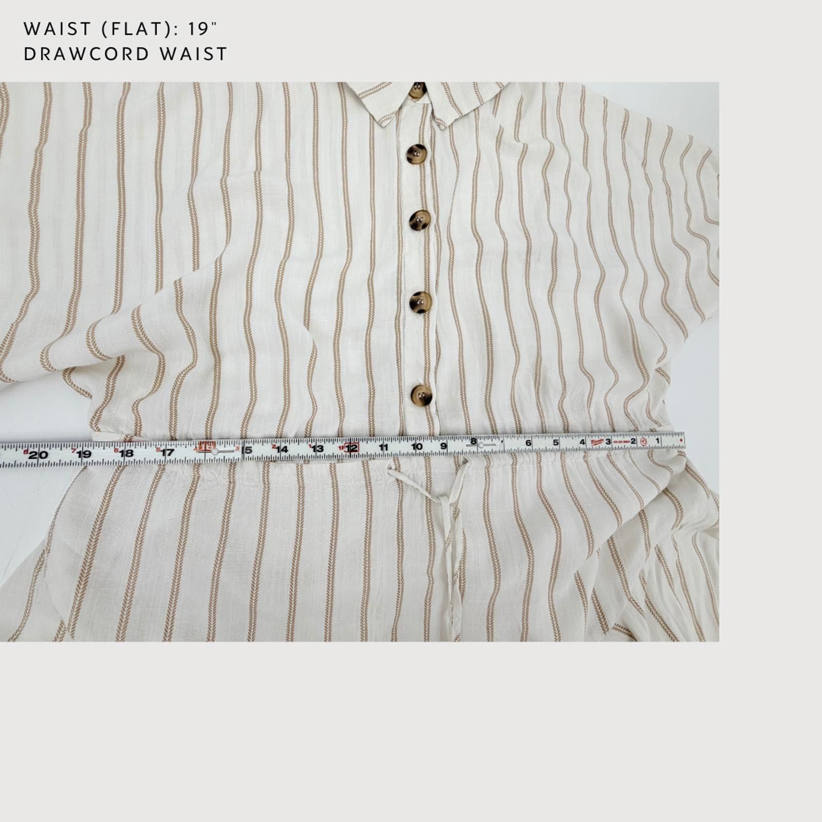 Kai Aakmann AAKAA Dress Boho Handkerchief Hem Ivory Stripe M Size M / US 6-8 / IT 42-44 - 7 Thumbnail