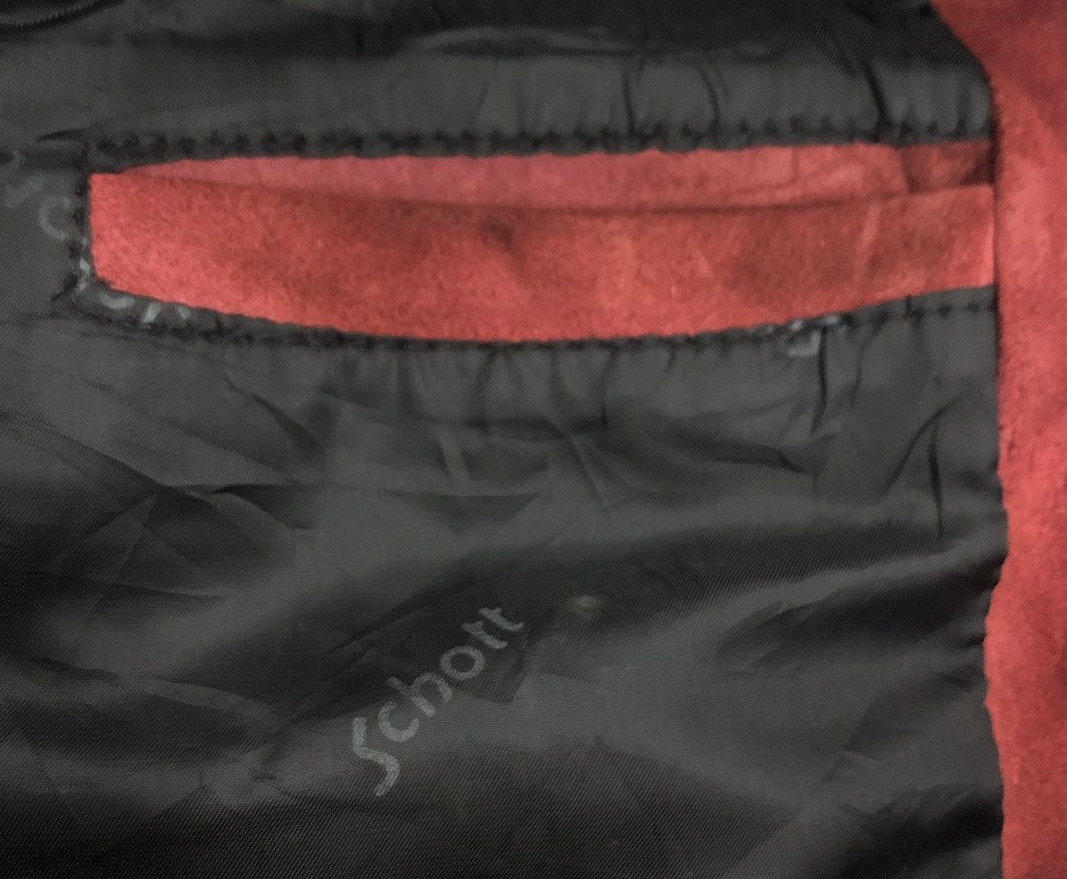 Schott Vintage Schott Nyc Made In Usa Leather Jacket Size US L / EU 52-54 / 3 - 10 Thumbnail