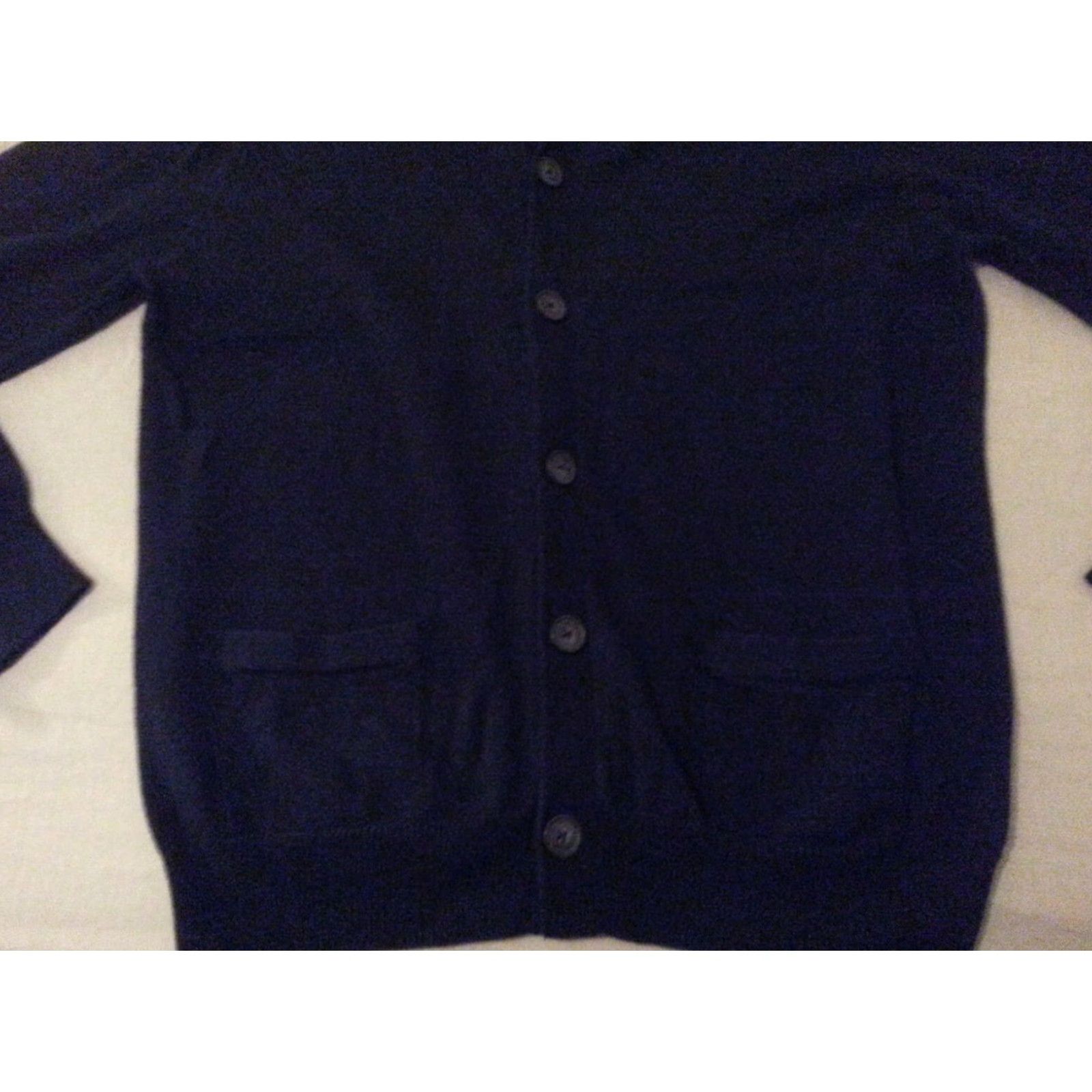 J.Crew Mens J.CREW Sweater Jacket XL Navy Blue Cotton Sweater Men's XL Blue Size US XL / EU 56 / 4 - 4 Thumbnail