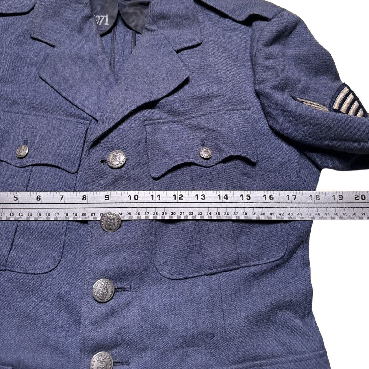 Other Vintage 1960's USAF Vietnam Era Blue Wool Tropical Coat 38 R Size US M / EU 48-50 / 2 - 4 Thumbnail