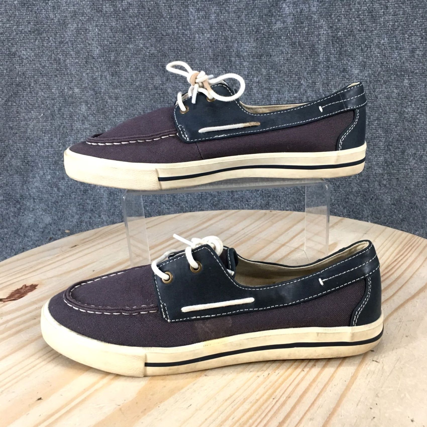 Gap Gap Mens Boat Shoe Blue Canvas Lace Up Low Top Casual Comfort Round Toe Flats Size US M / EU 48-50 / 2 - 2 Thumbnail