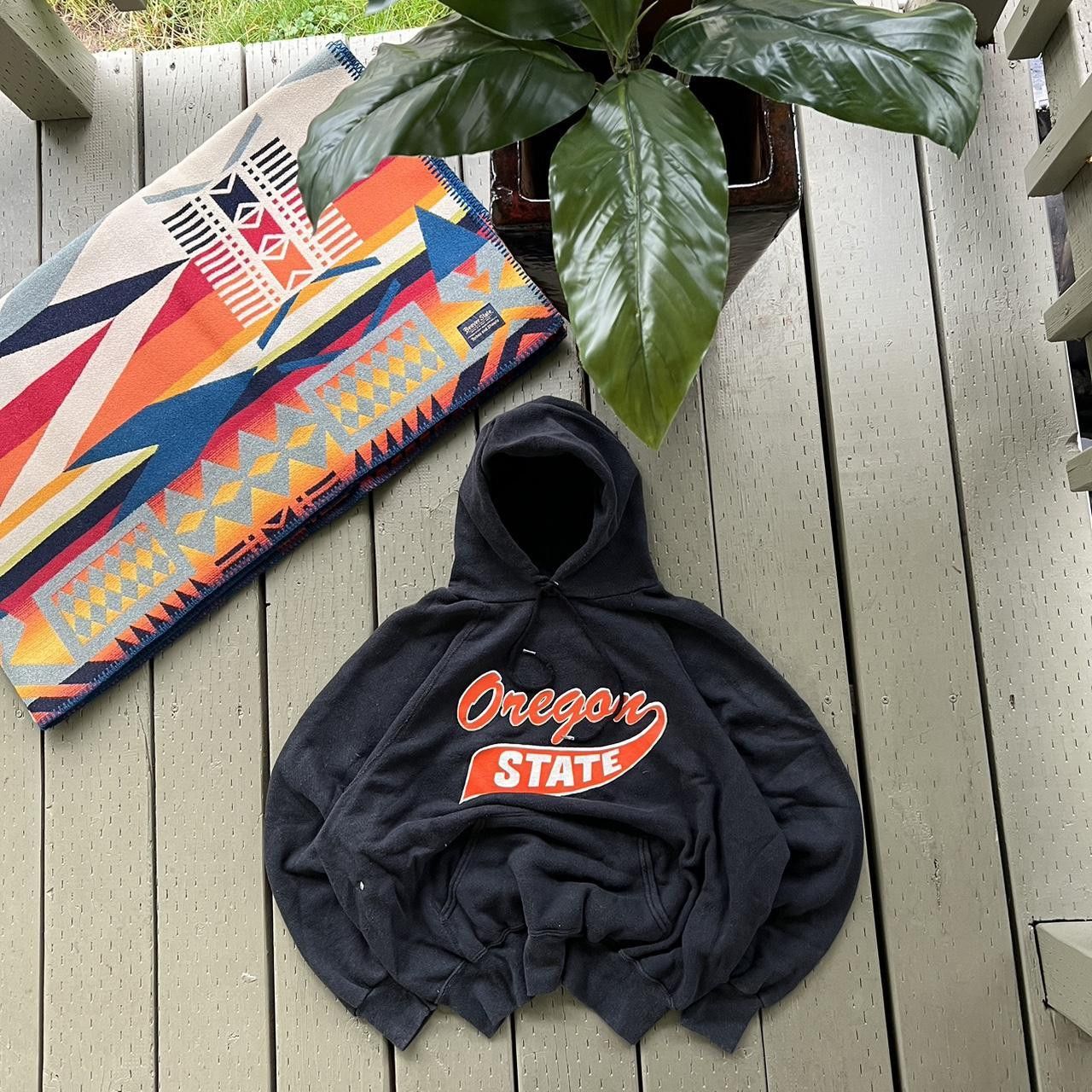Vintage Vintage Oregon state beavers hoodie faded black 80s Size US M / EU 48-50 / 2 - 2 Thumbnail