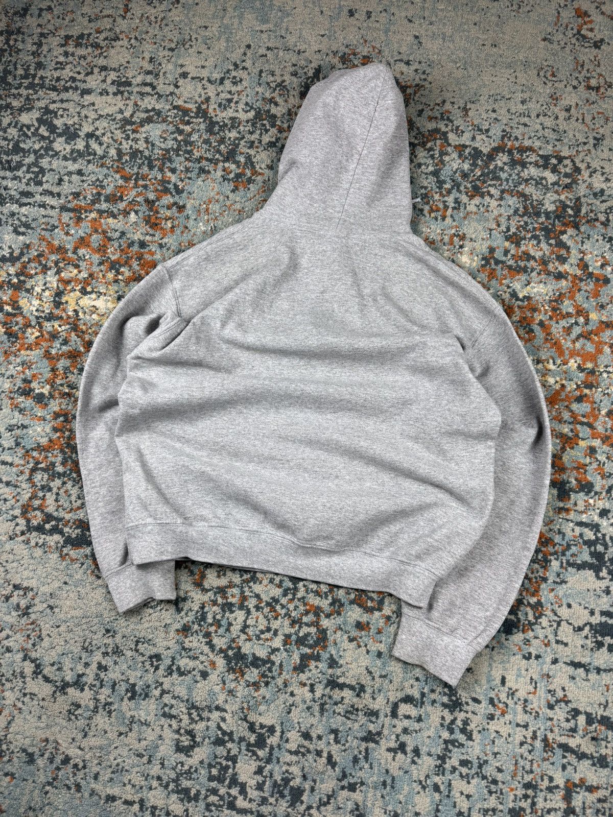 Vintage Vintage Y2K NYPD spellout baggy boxy hoodie heather grey Size US M / EU 48-50 / 2 - 2 Thumbnail