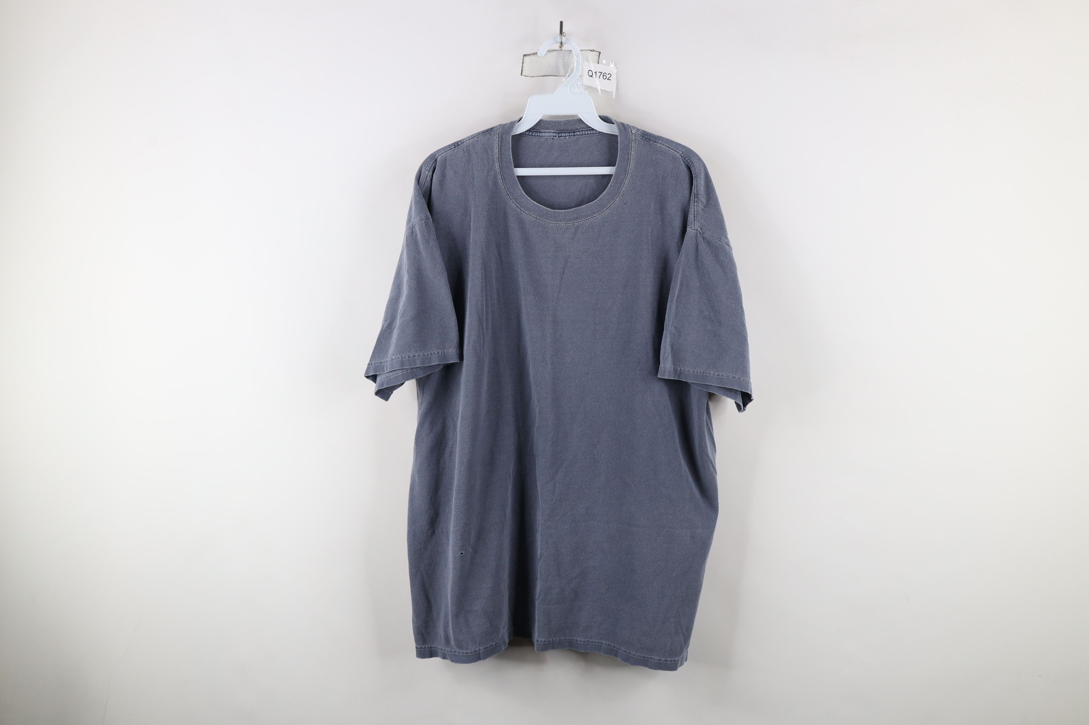 Vintage Vintage 90s Streetwear Stonewash Short Sleeve T-Shirt Blue Size US XL / EU 56 / 4 - 1 Thumbnail