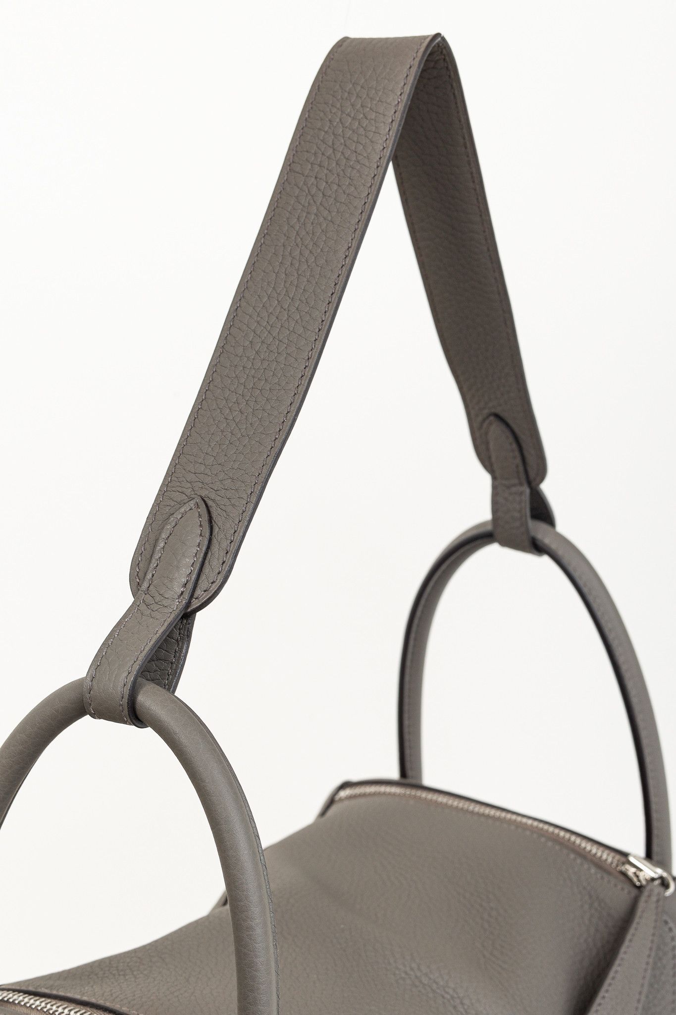 Hermes Hermes Lindy 30 Gris Etain Taurillon PHW Shoulder Bag Size ONE SIZE - 7 Thumbnail